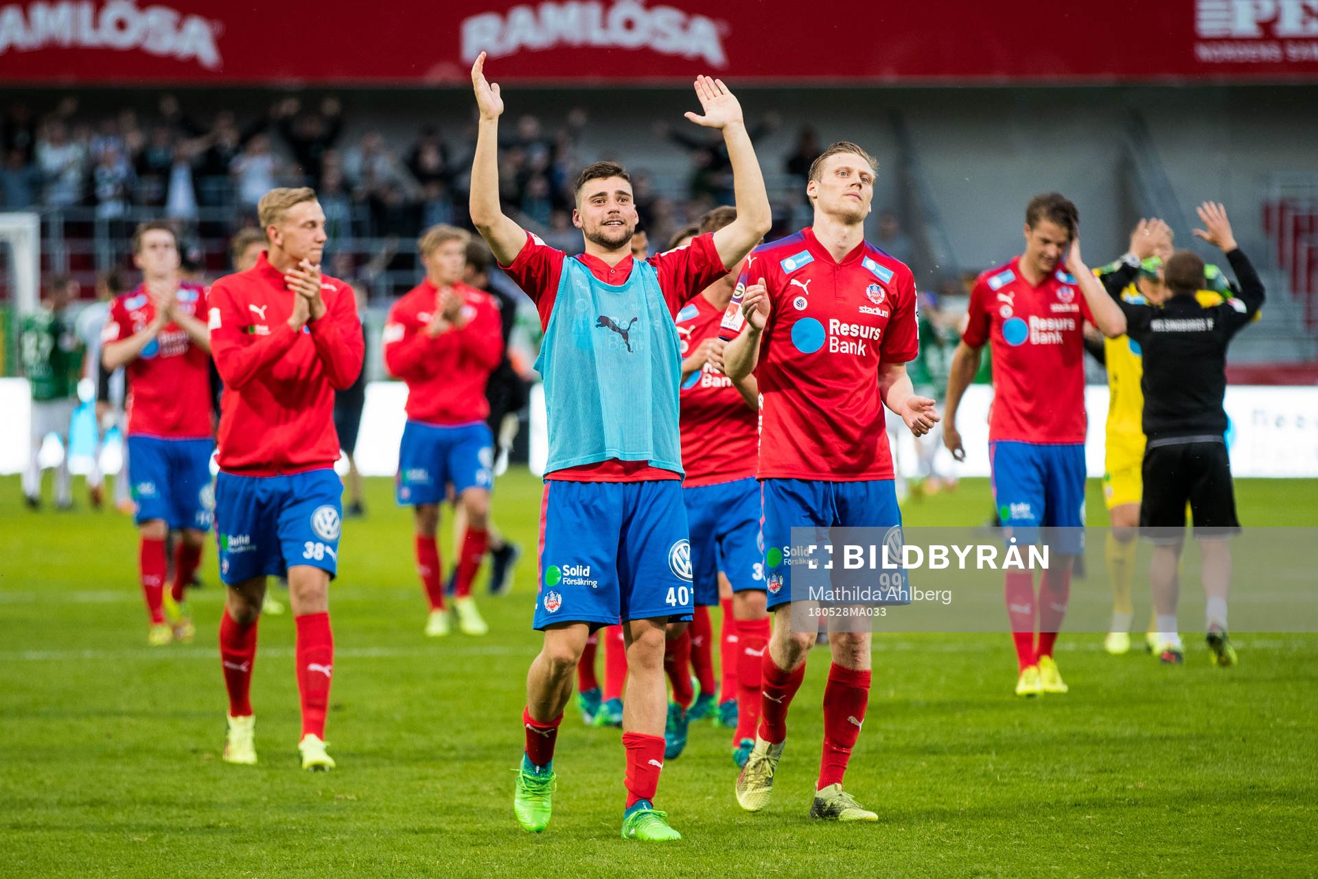 Helsingborgs Mattias Almeida Sundell jublar