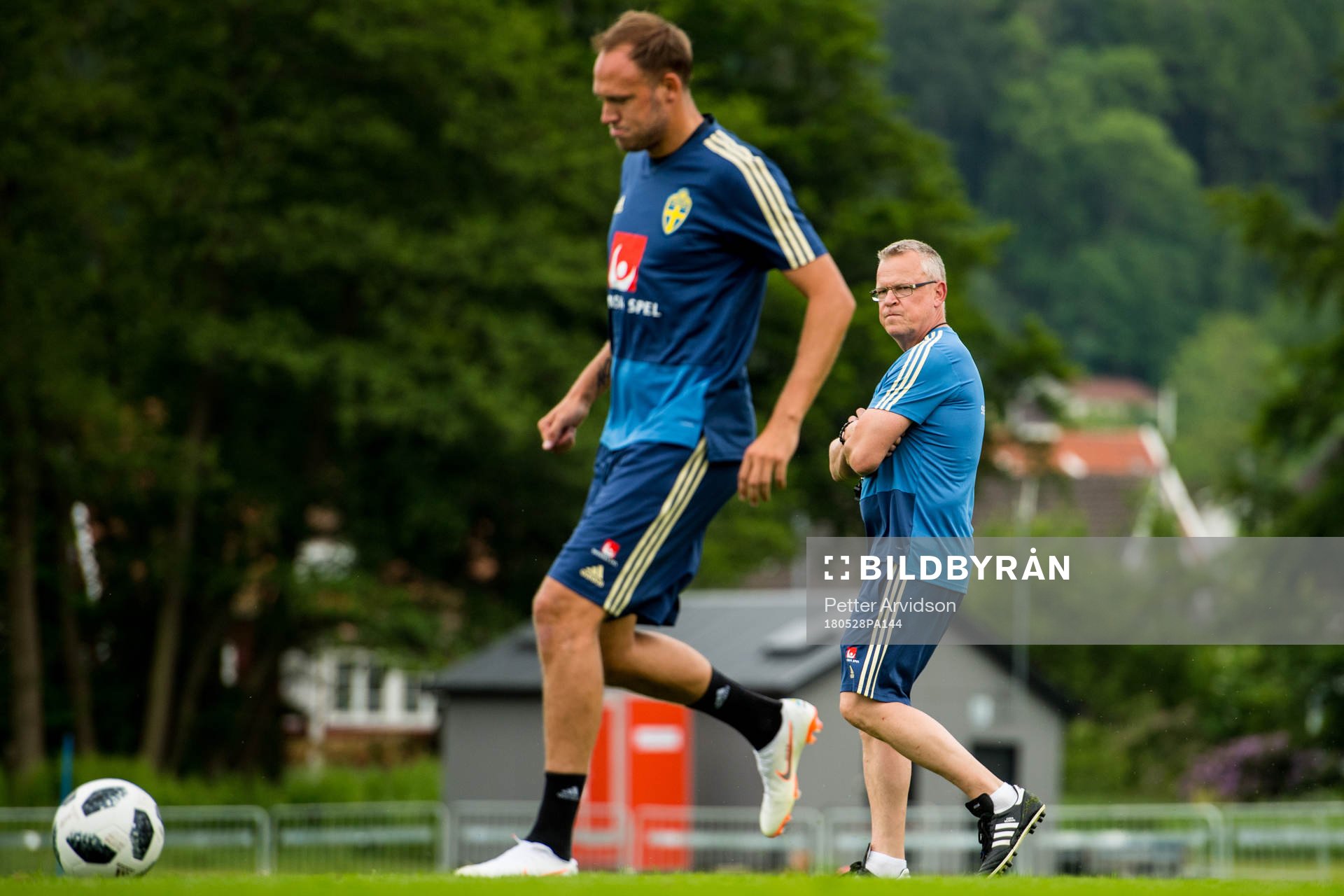Andreas Granqvist och förbundskapten Janne Andersson