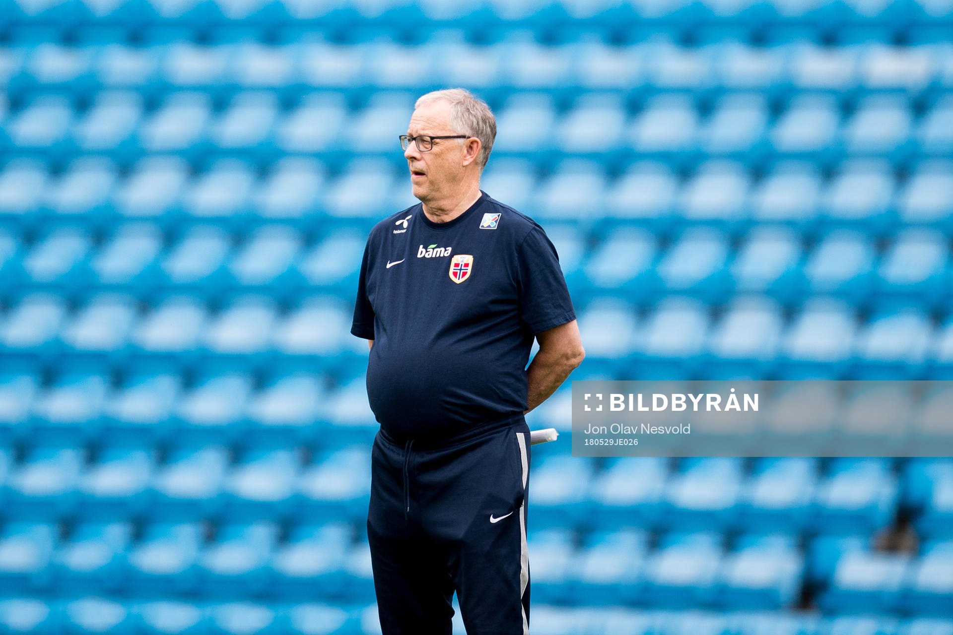 Lars Lagerbäck, head coach of Norway
