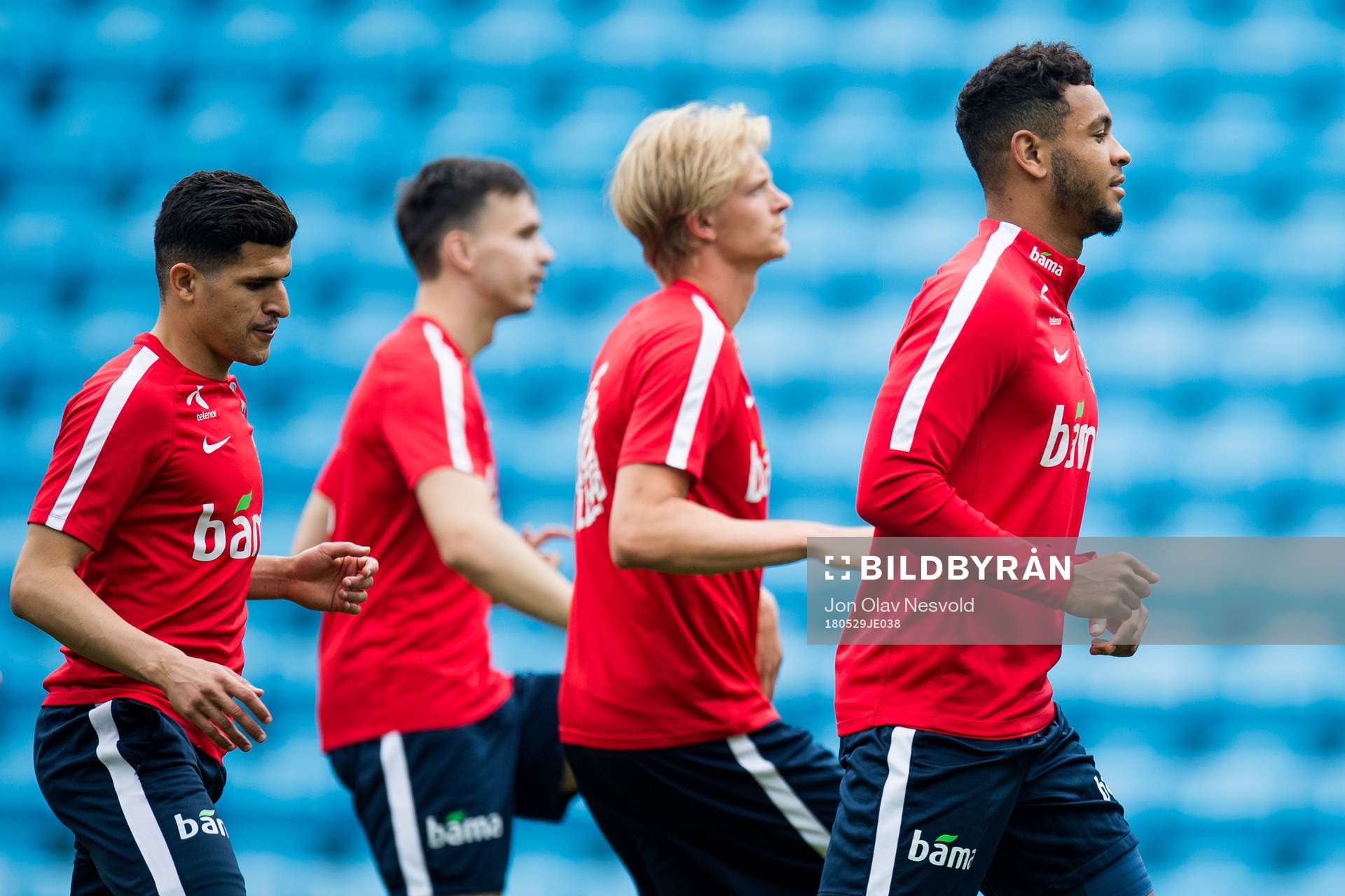 Tarik Elyounoussi, Ole Kristian Selnæs, Morten Thorsby and