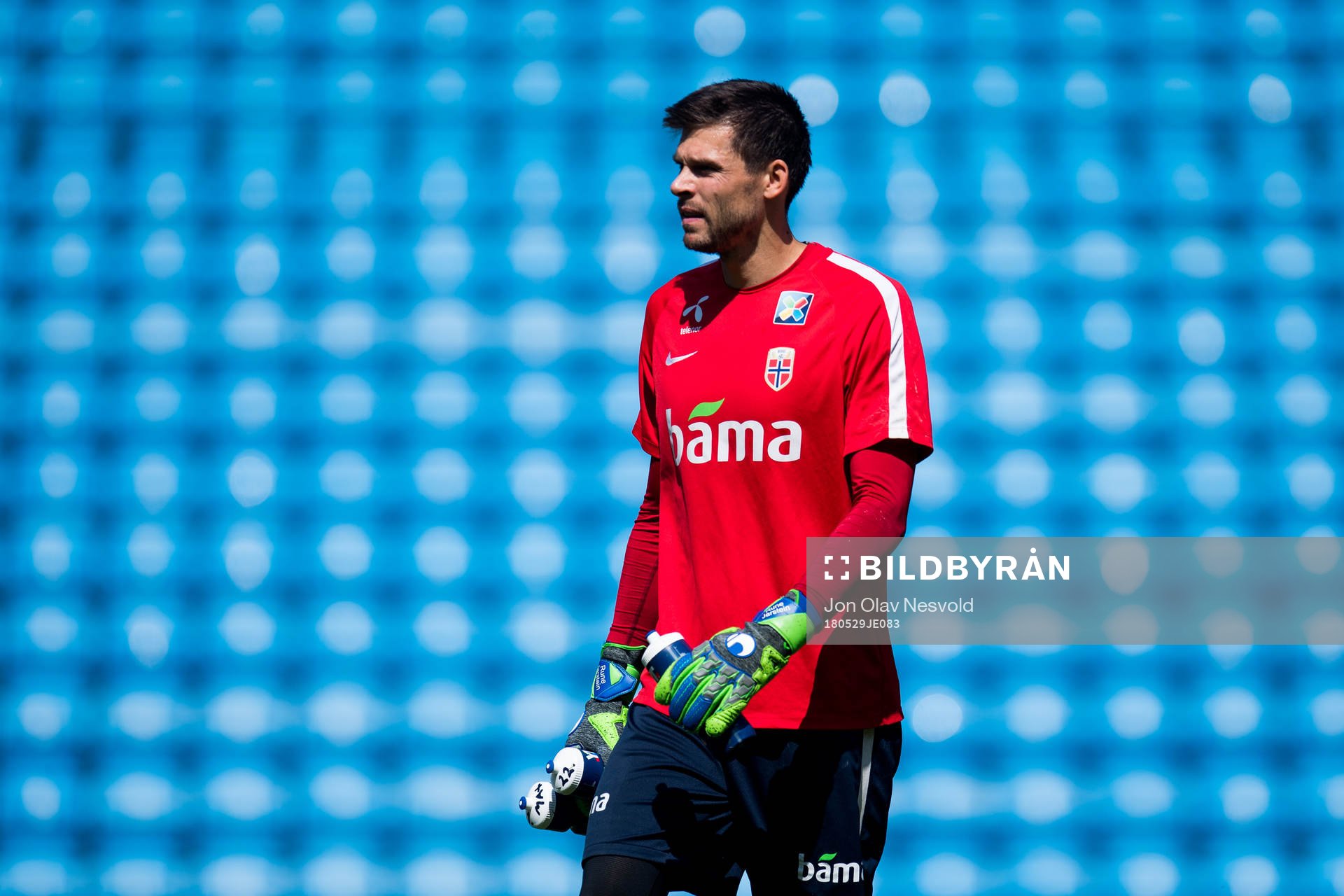 Goalkeeper Rune Almenning Jarstein of Norway