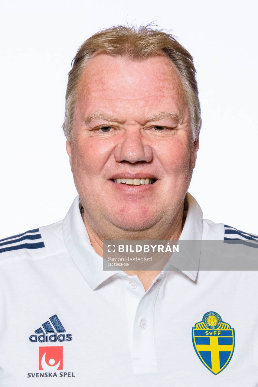 Karl-Erik Nilsson från Svenska fotbollförbundets styrelse poserar för porträtt den 29 maj 2018 i Stockholm.
