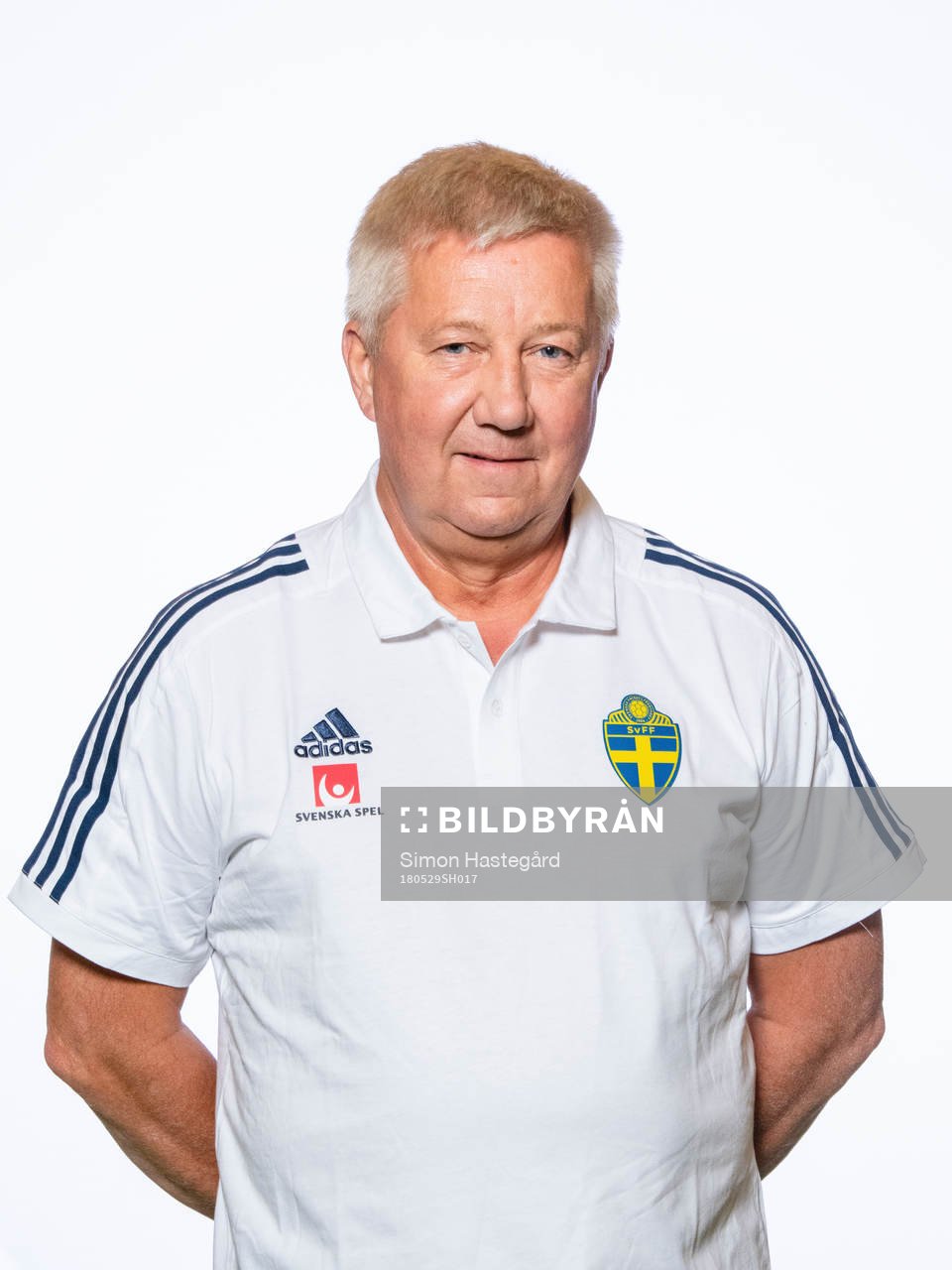 Bert Andersson från Svenska fotbollsförbundets styrelse poserar för porträtt den 29 maj 2018 i Stockholm.