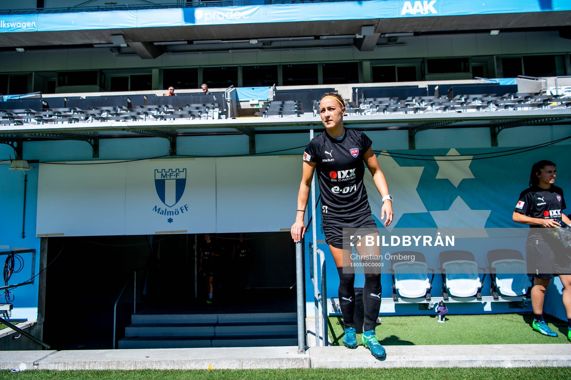 Sanne Troelsgaard Nielsen innan FC Rosengårds träning på