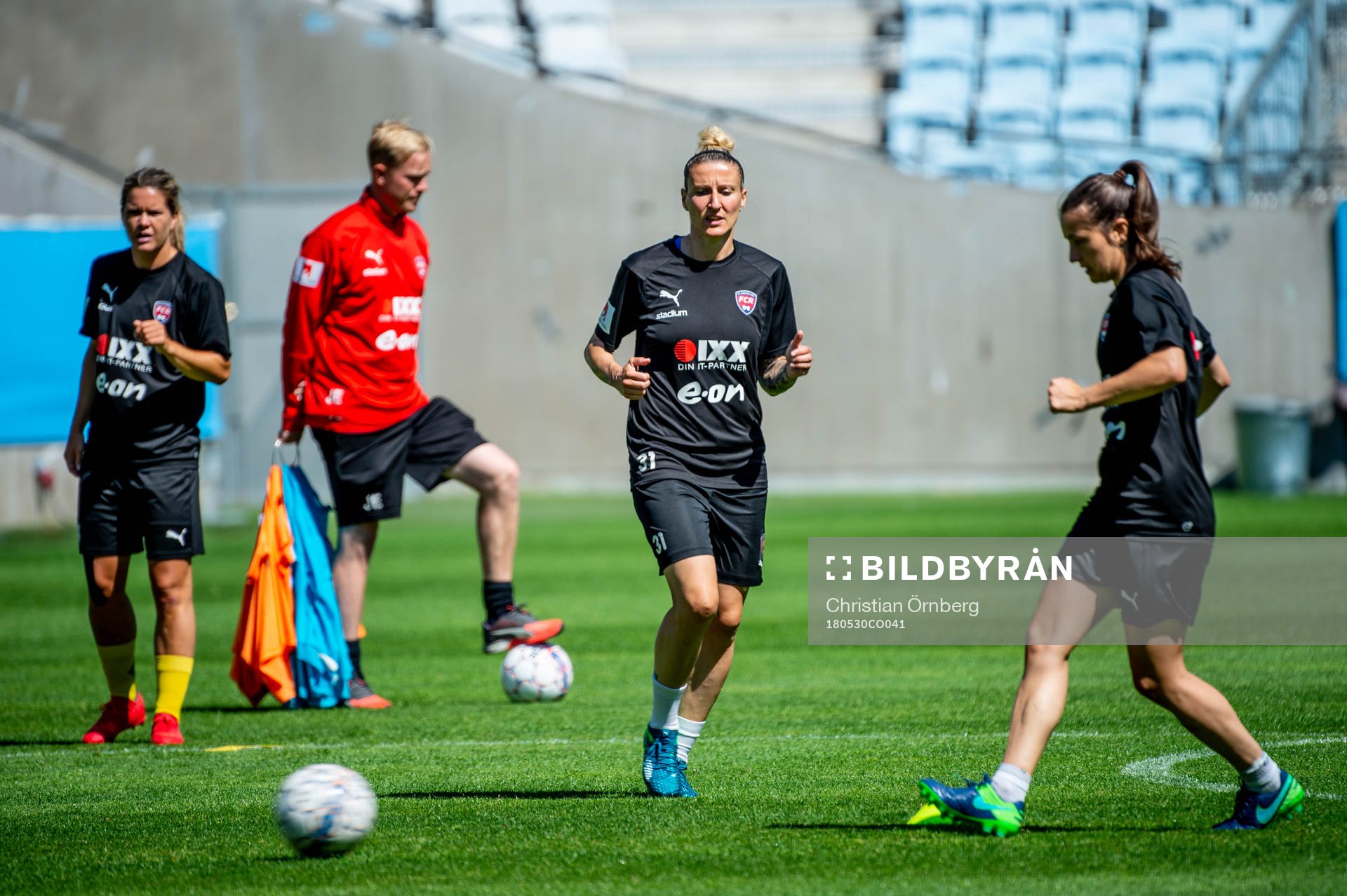 Anja Mittag under FC Rosengårds träning på Stadion den 30 maj 2018 i Malmö.