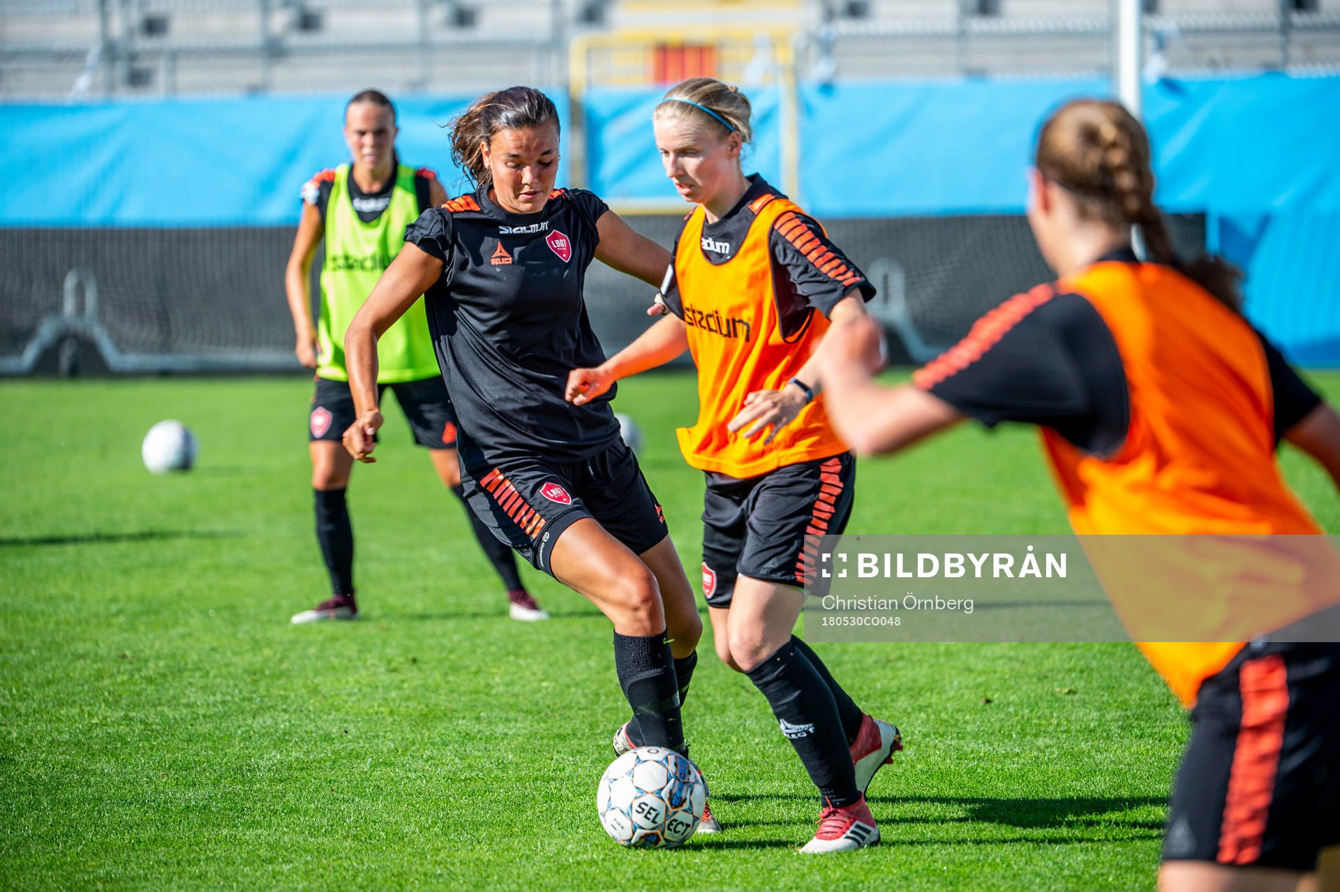 Anna Welin under LB07s träning på Stadion den 30 maj 2018 i Malmö.