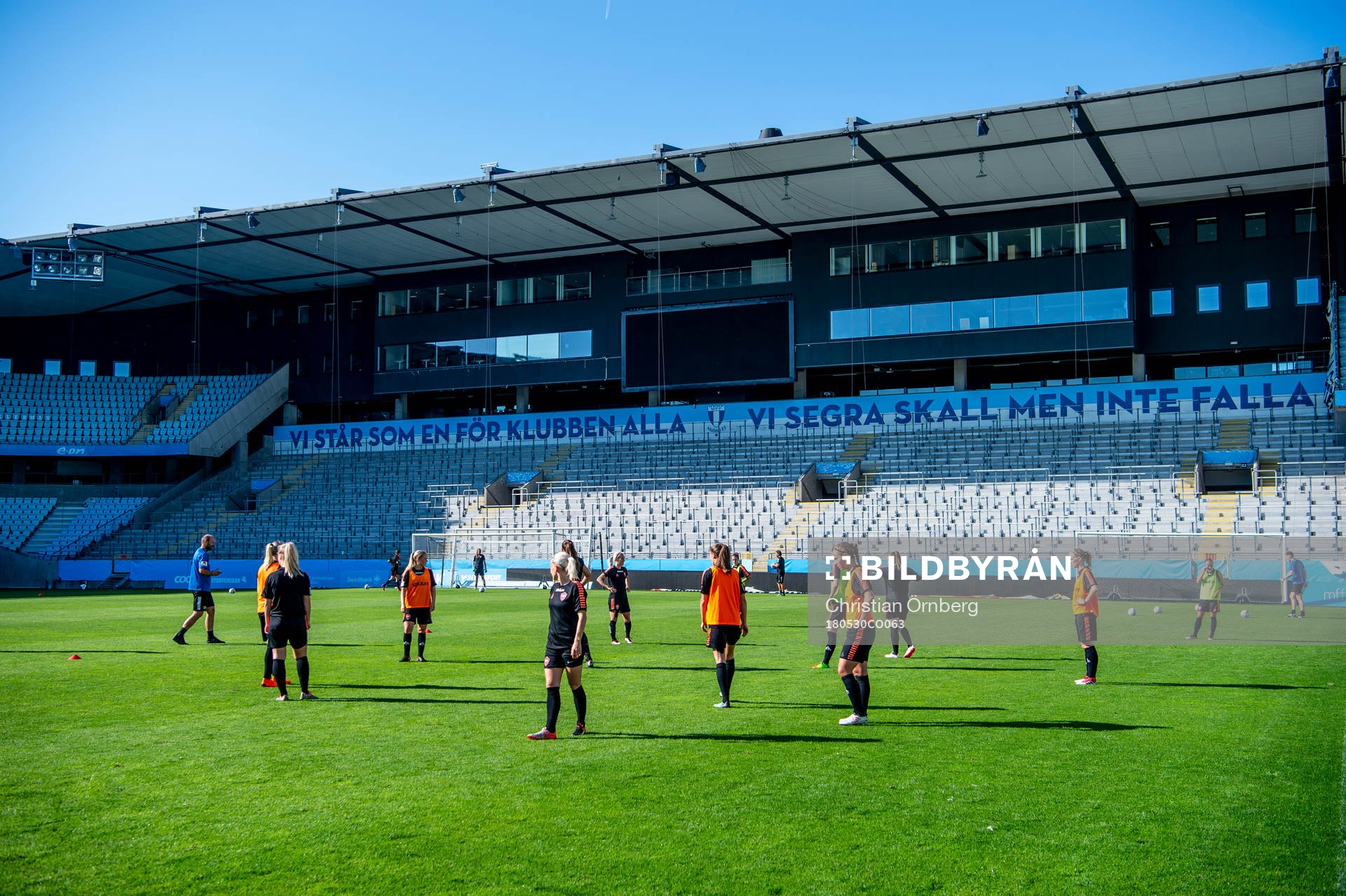 Spelarna under LB07s träning på Stadion den 30 maj 2018 i Malmö.