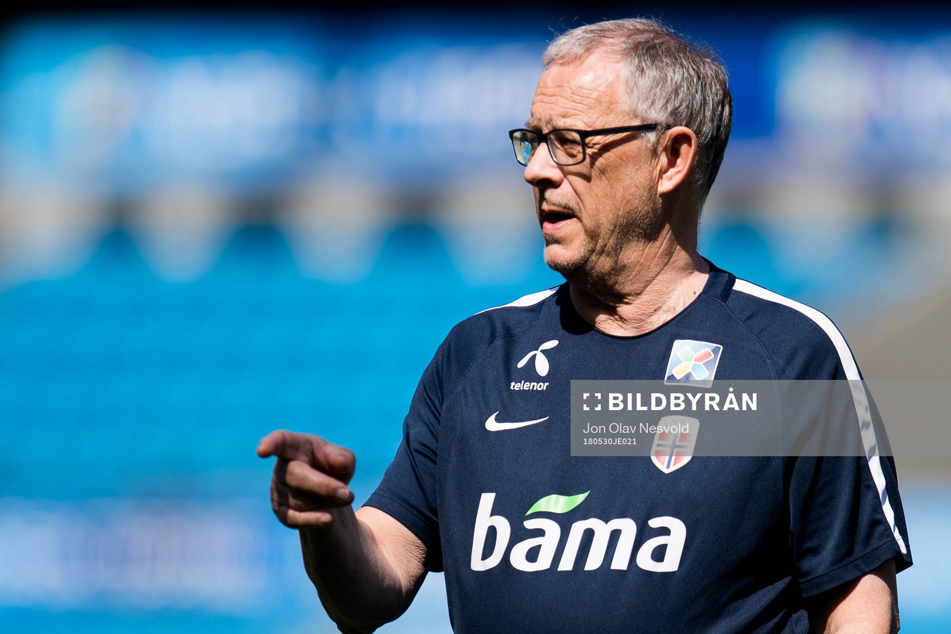 Lars Lagerbäck, head coach of Norway