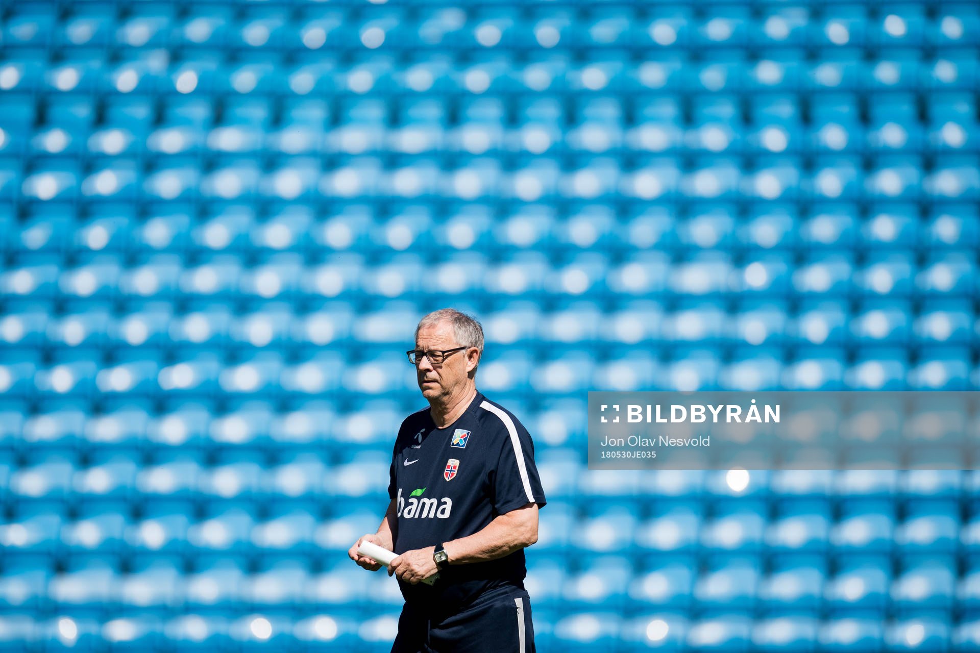 Lars Lagerbäck, head coach of Norway