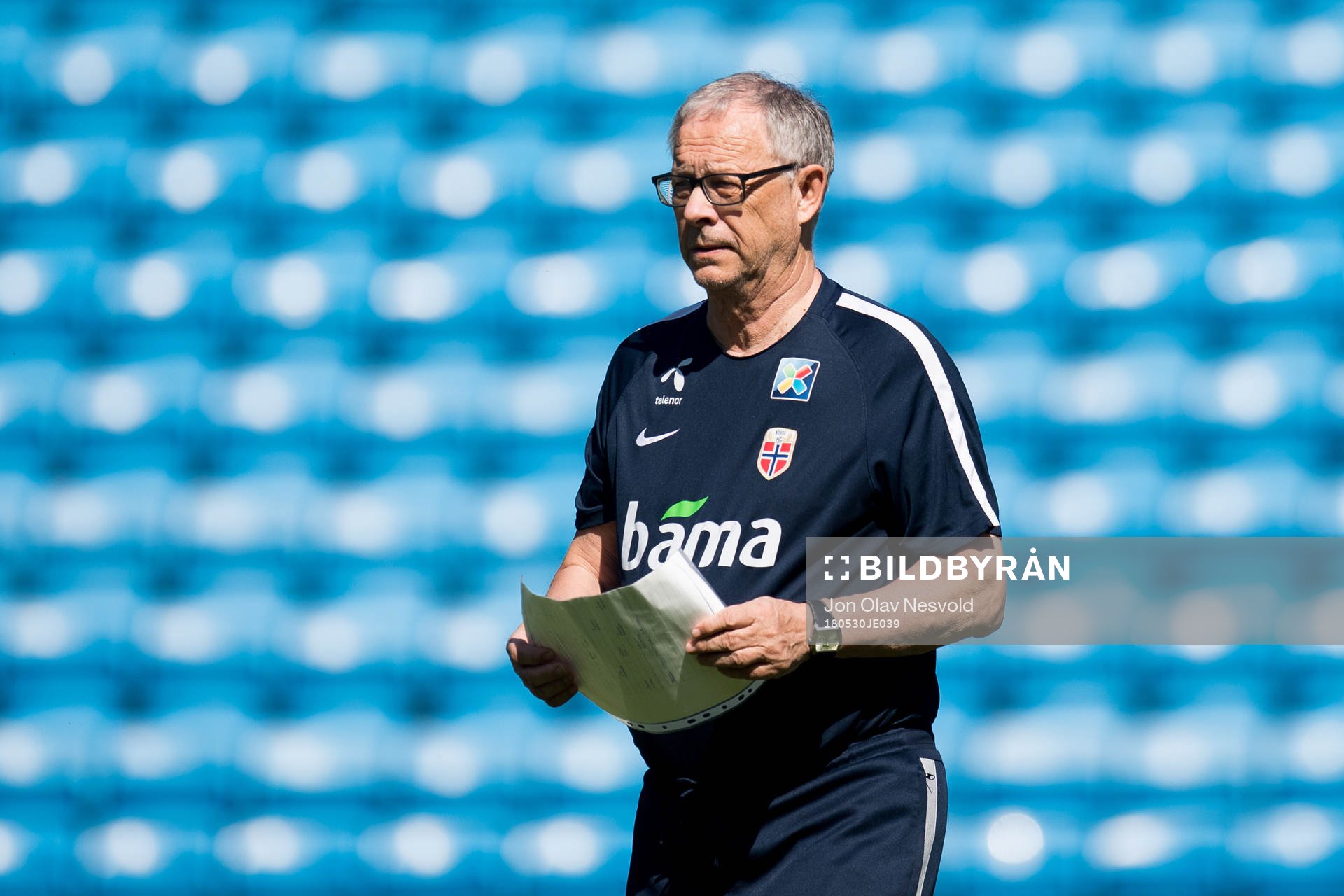 Lars Lagerbäck, head coach of Norway
