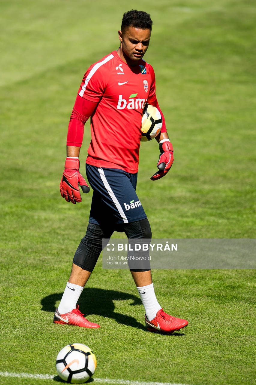 Goalkeeper Sten Grytebust of Norway