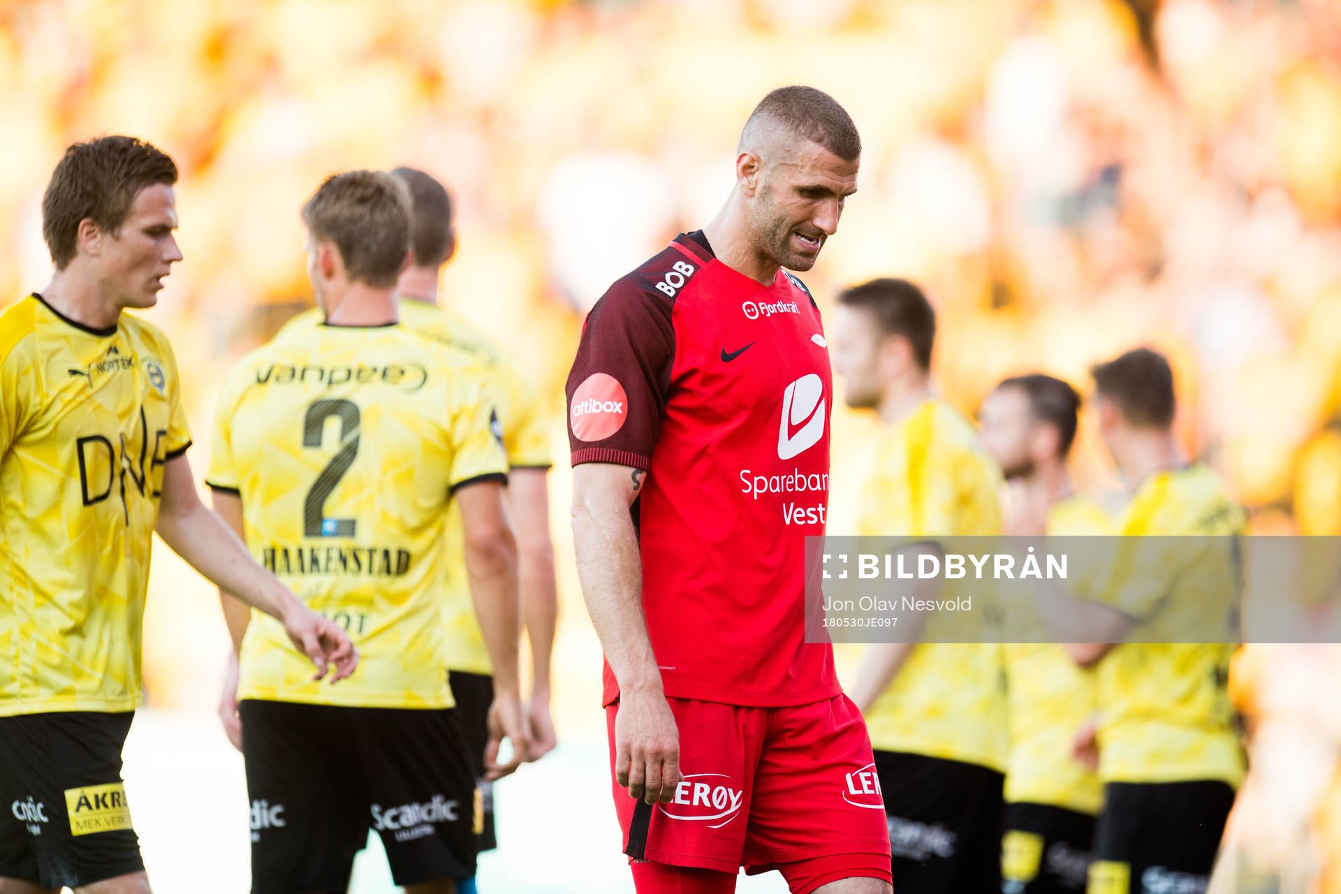 Azar Karadas of Brann looks dejected