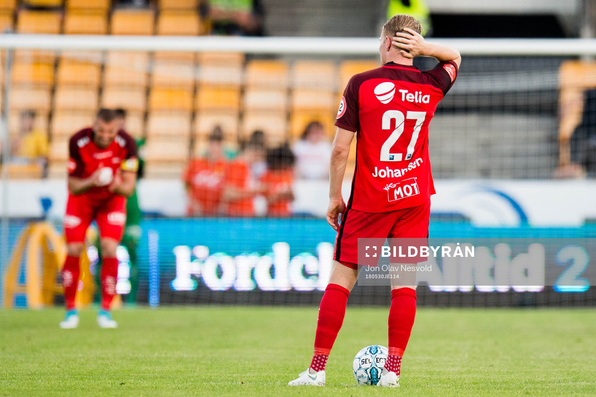 Henrik Kjelsrud Johansen of Brann looks dejected
