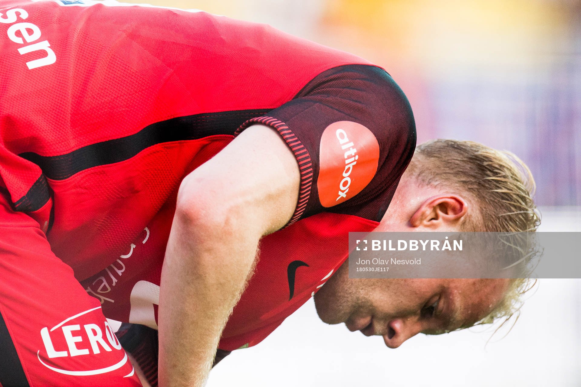 Henrik Kjelsrud Johansen of Brann looks dejected