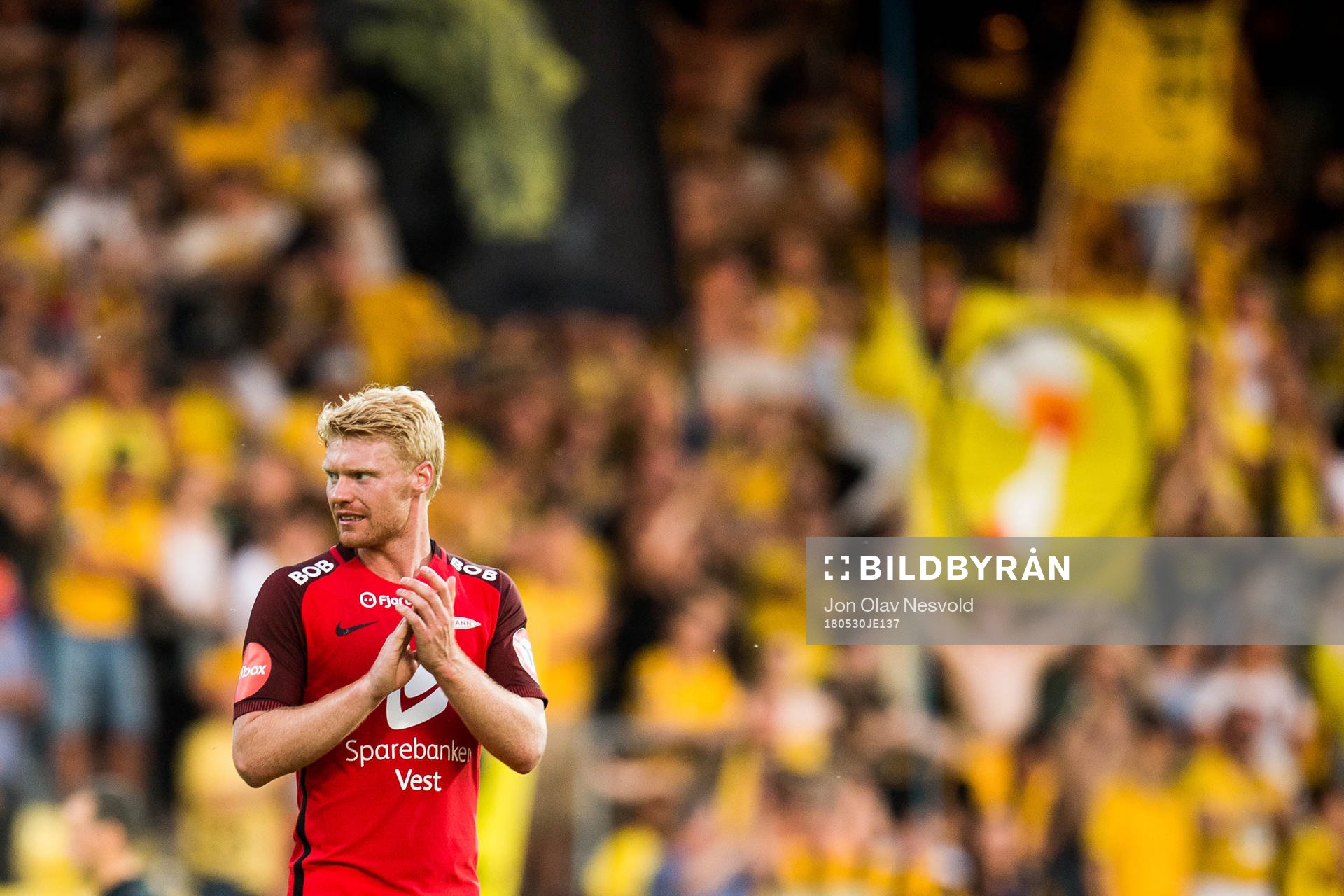 Sivert Heltne Nilsen of Brann looks dejected