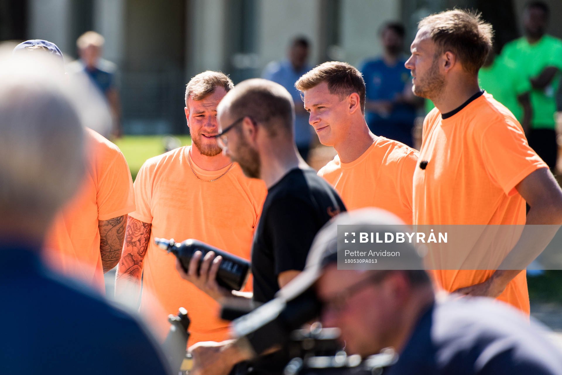 Sveriges John Guidetti, Emil Krafth och Andreas Granqvist