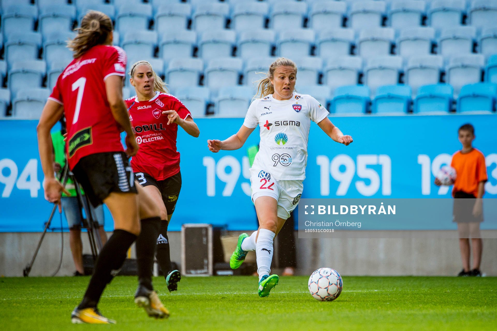 Rosengårds Fiona Brown mot Limhamn Bunkeflos Anna Björk