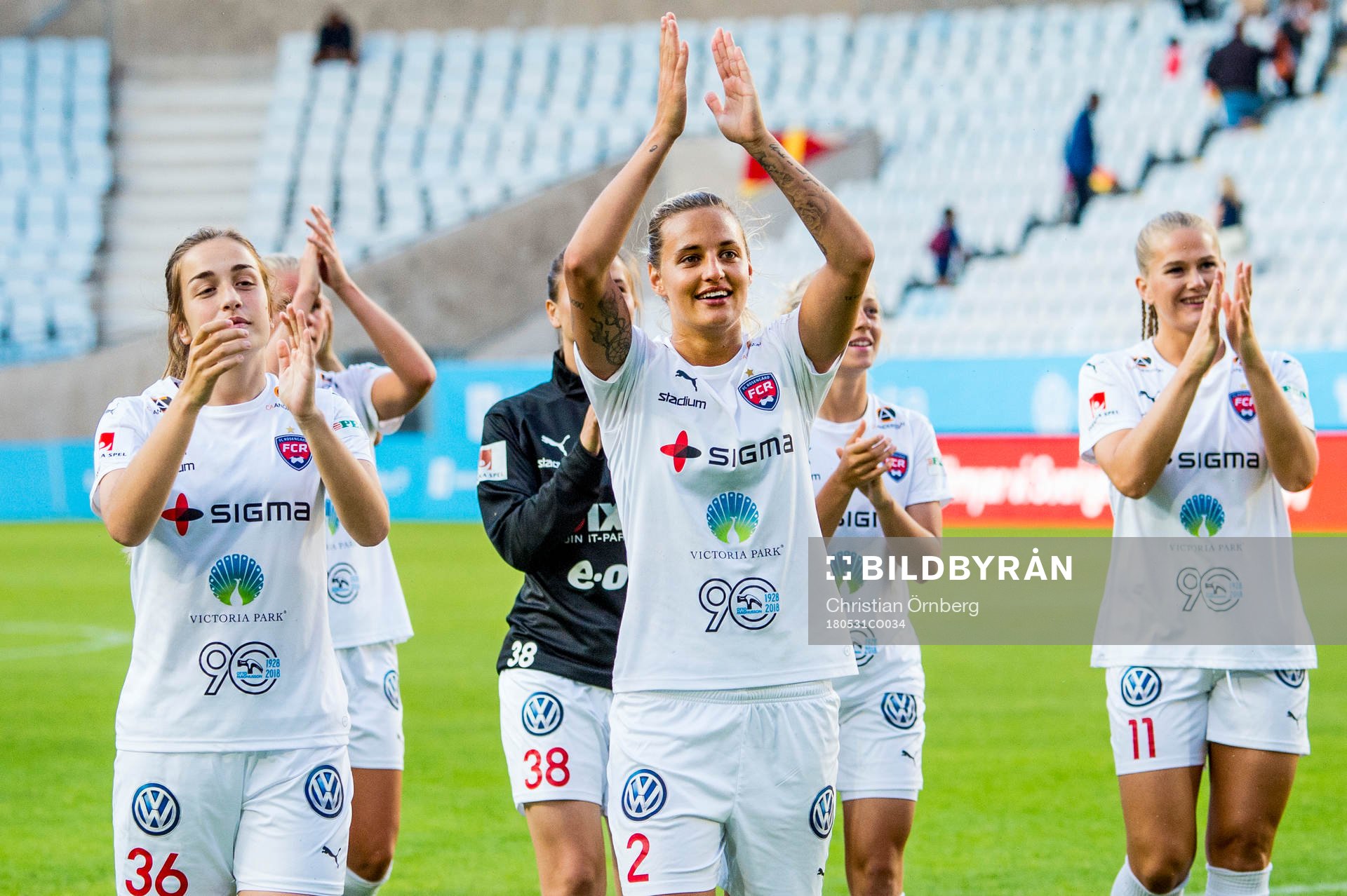 Rosengårds Edina Filekovic, Nathalie Björn och Lisa-Marie
