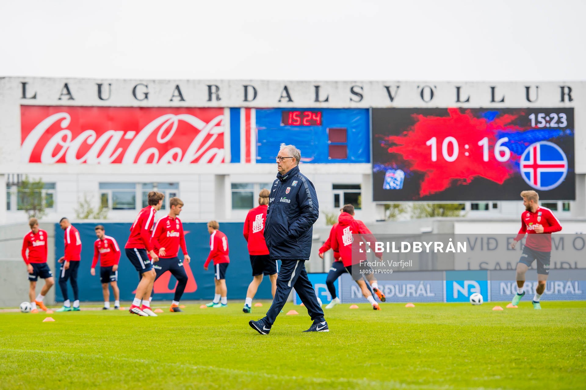 Lars Lagerbäck, head coach of Norway
