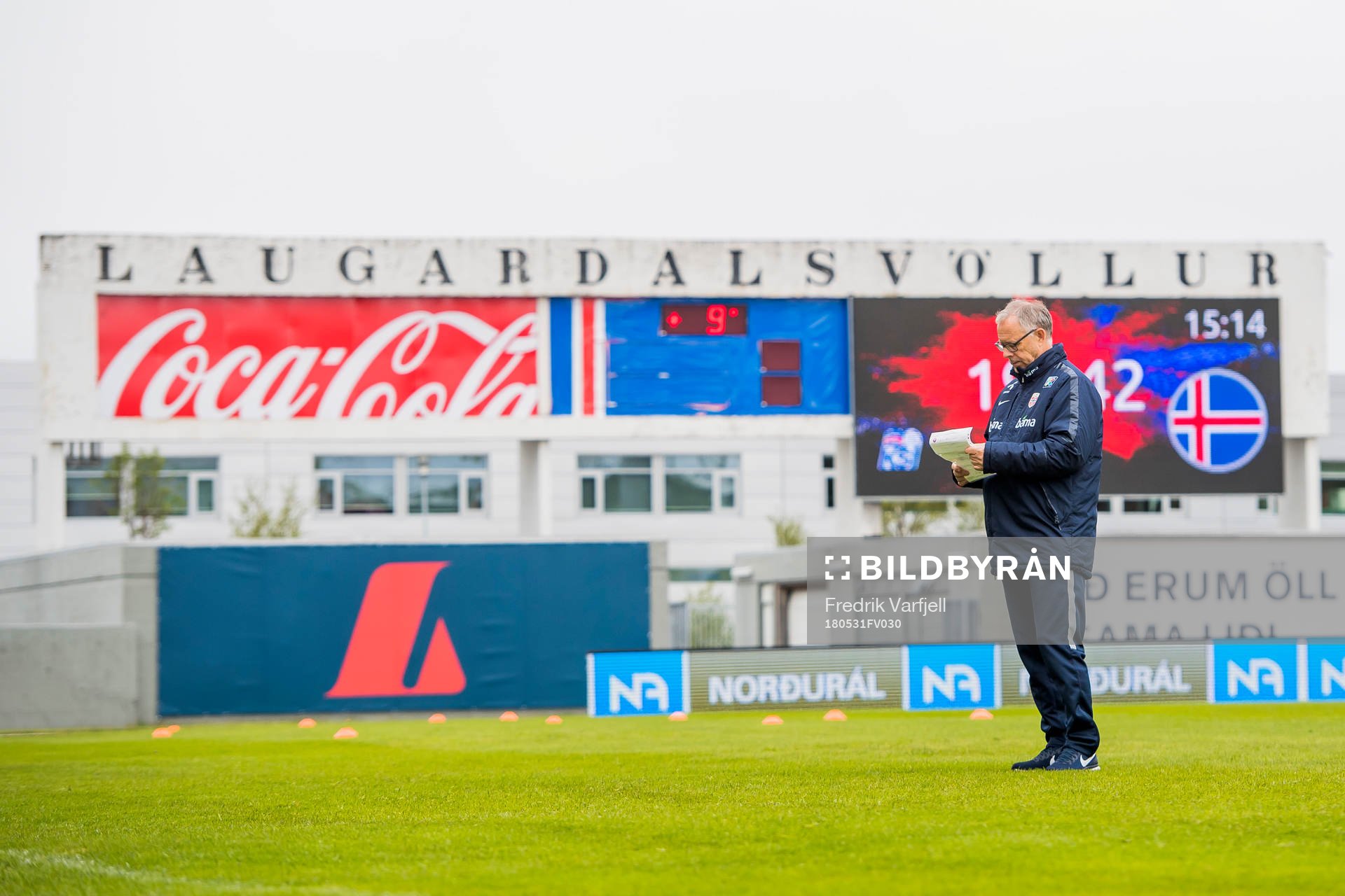 Lars Lagerbäck, head coach of Norway