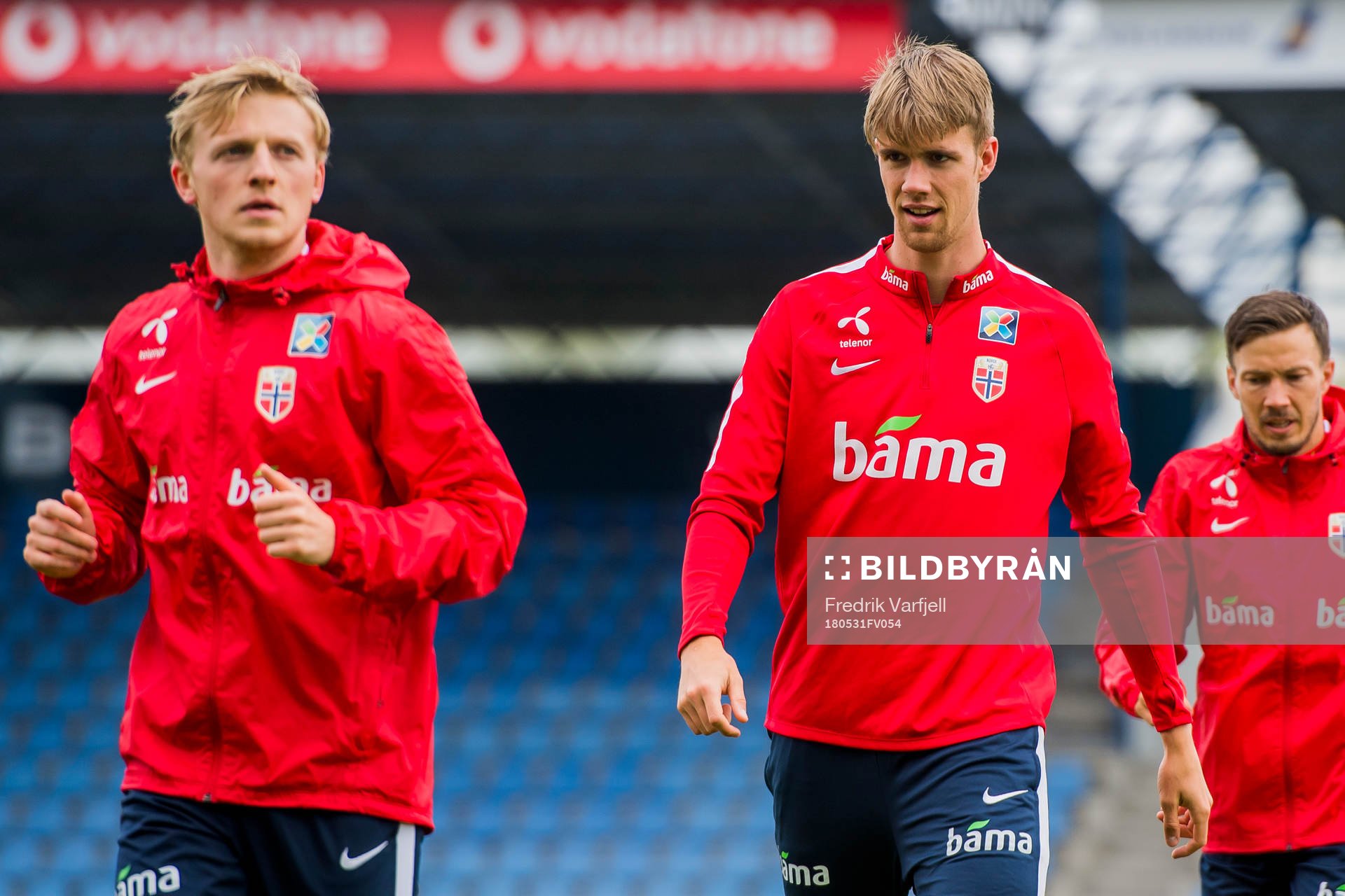 Mats Møller Dæhli and Kristoffer Ajer of Norway