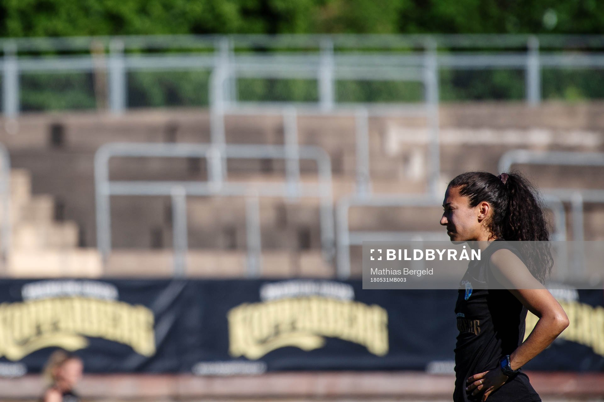 Christen Press under en träning med det damallsvenska fotbollslaget Kopparbergs/Göteborg den 31 maj 2018 i Göteborg.