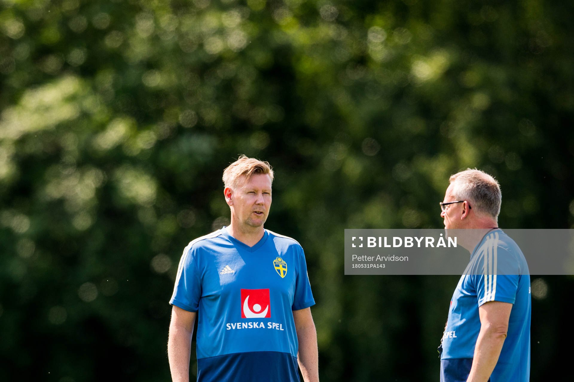 Assisterande förbundskapten Peter Wettergren och