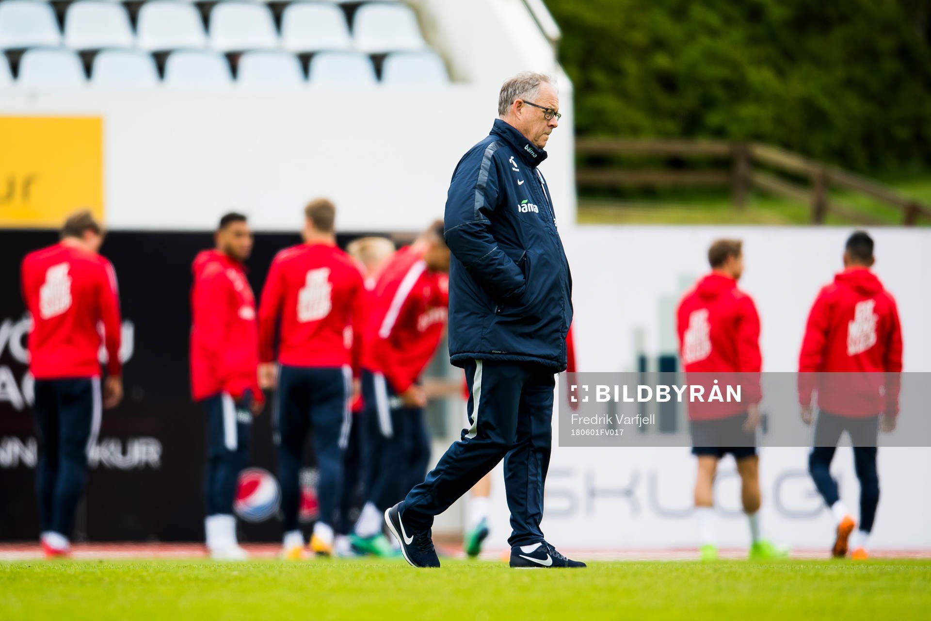 Lars Lagerbäck, head coach of Norway