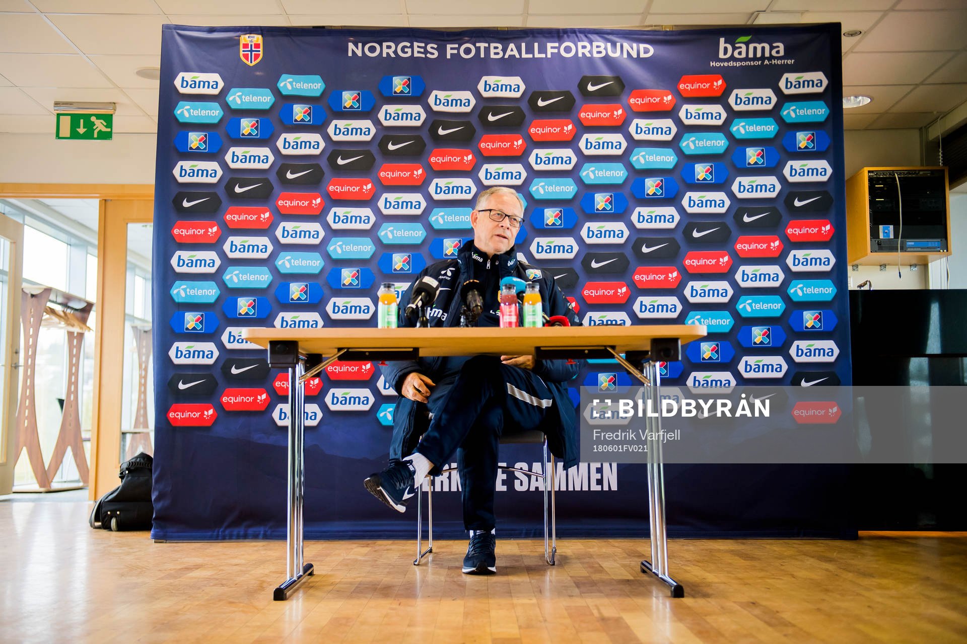 Lars Lagerbäck, head coach of Norway