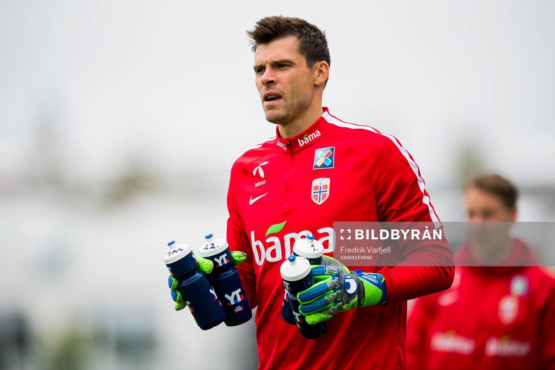 Goalkeeper Rune Almenning Jarstein of Norway