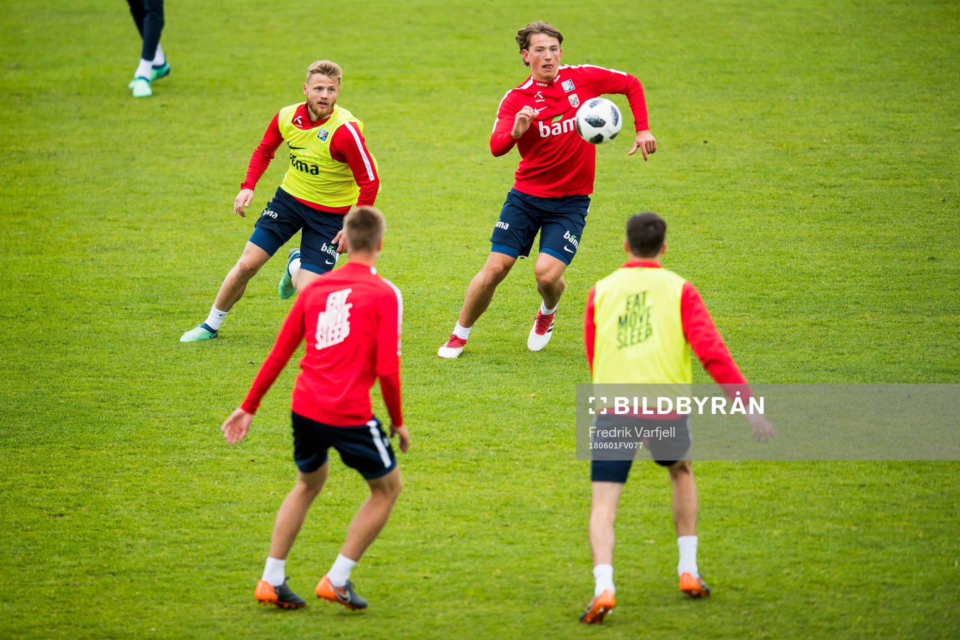 Fredrik Midtsjø and Sander Berge of Norway