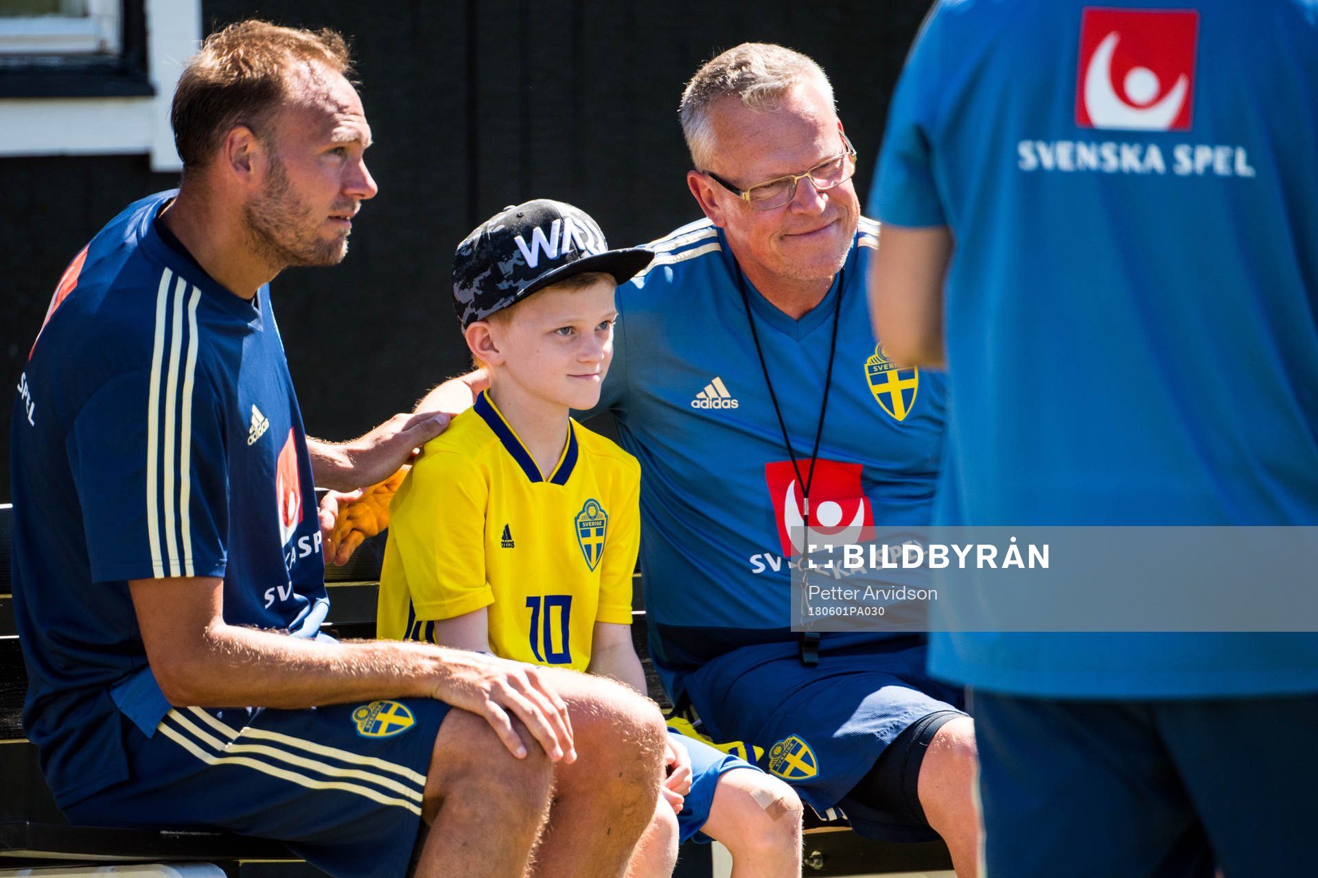 Andreas Granqvist och förbundskapten Janne Andersson med