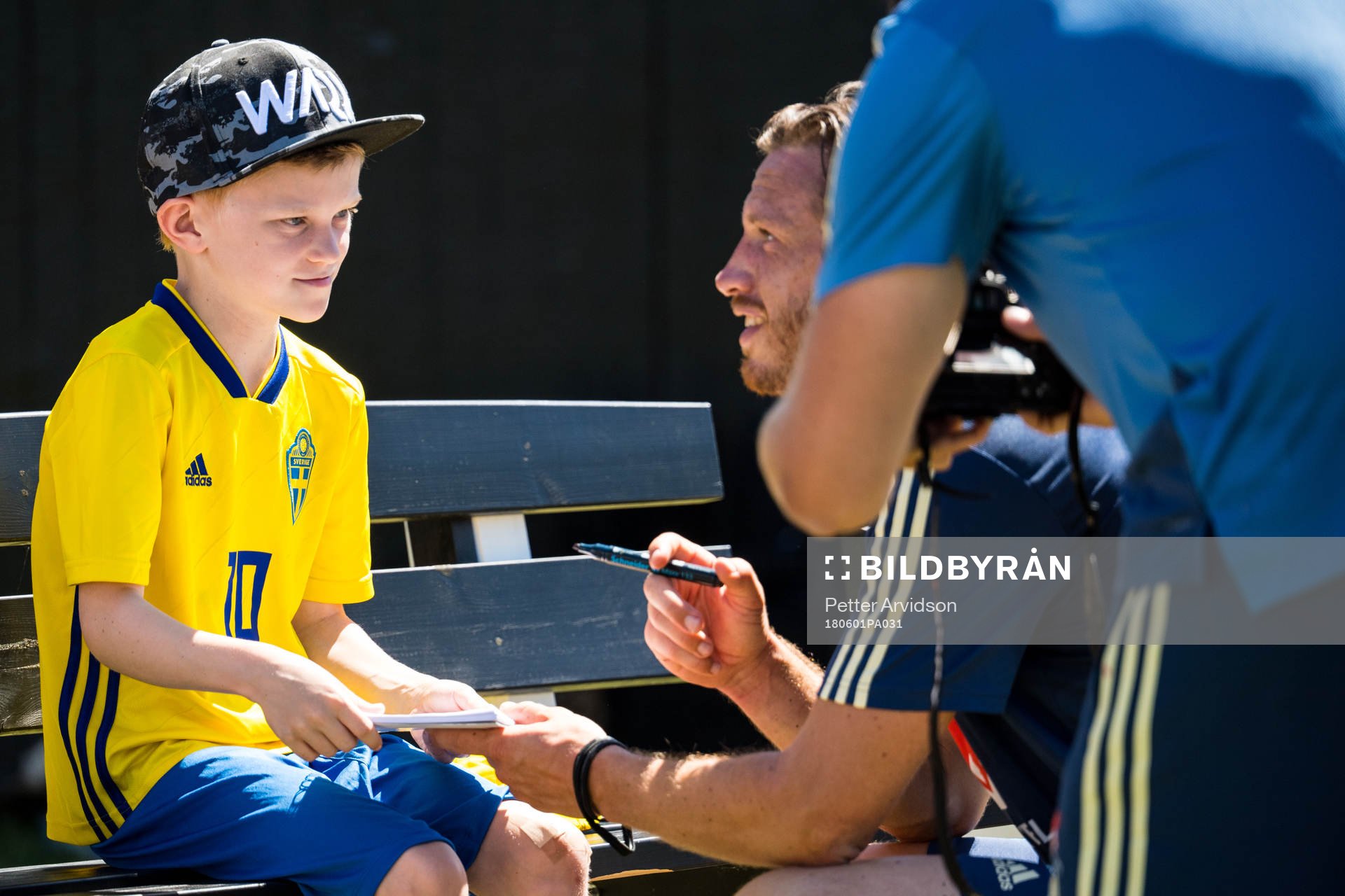 Gustav Svensson med en pojke från Min Stora Dag