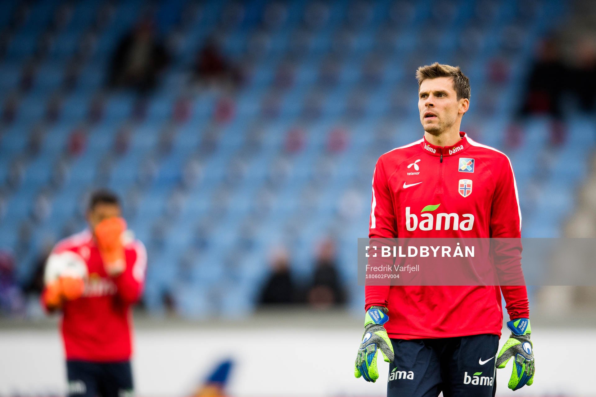 Goalkeeper Rune Almenning Jarstein of Norway