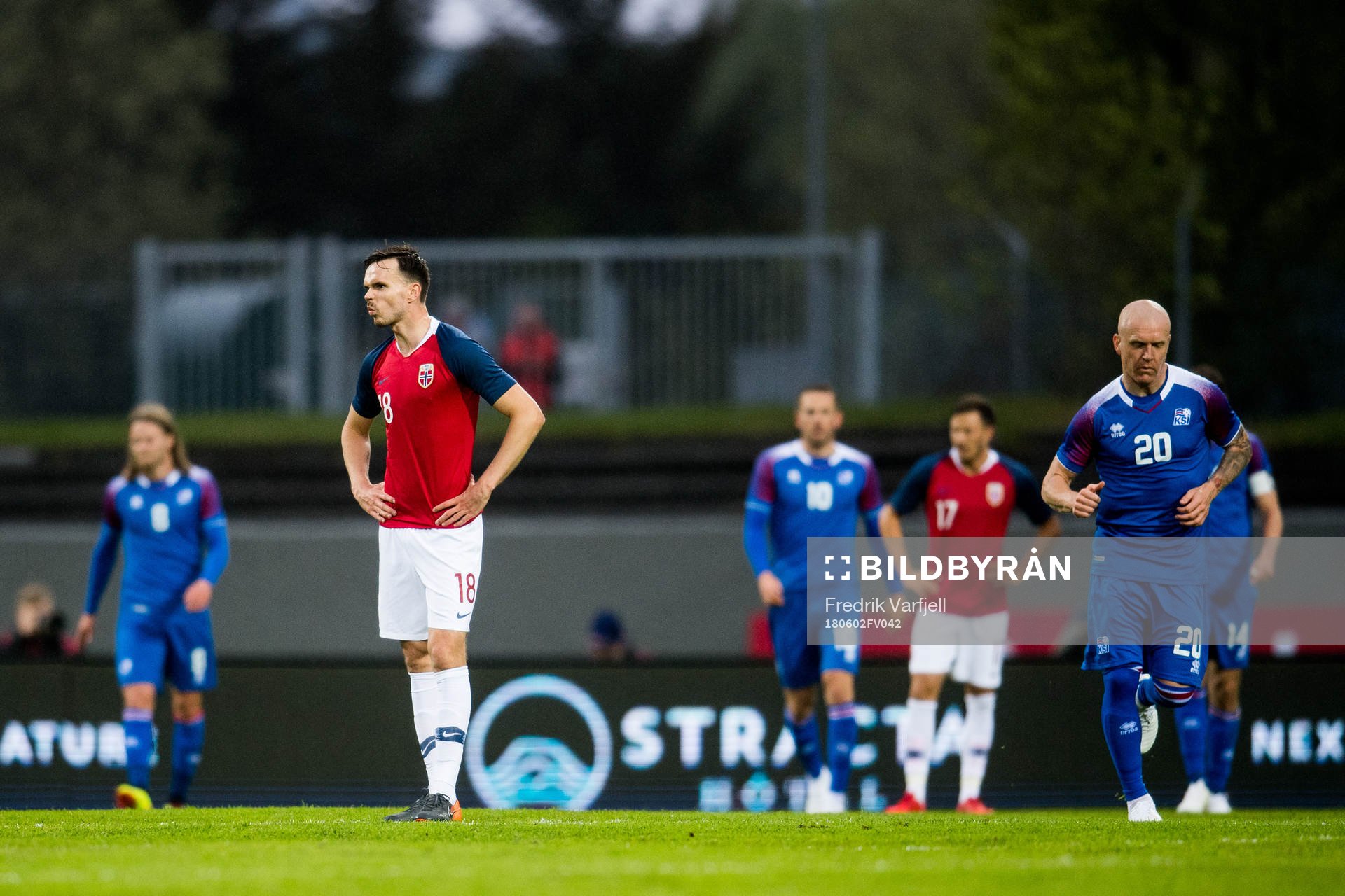 Ole Kristian Selnæs of Norway looks dejected