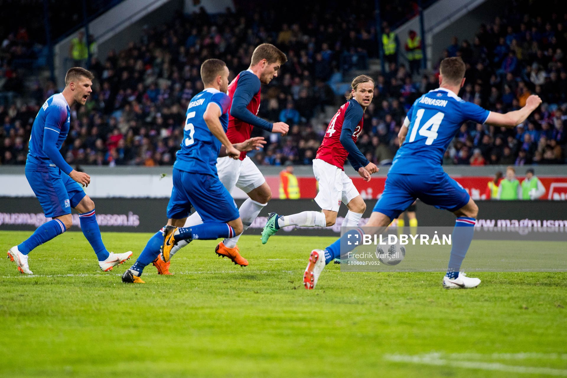 Alexander Sørloth of Norway scores 2-3 goal