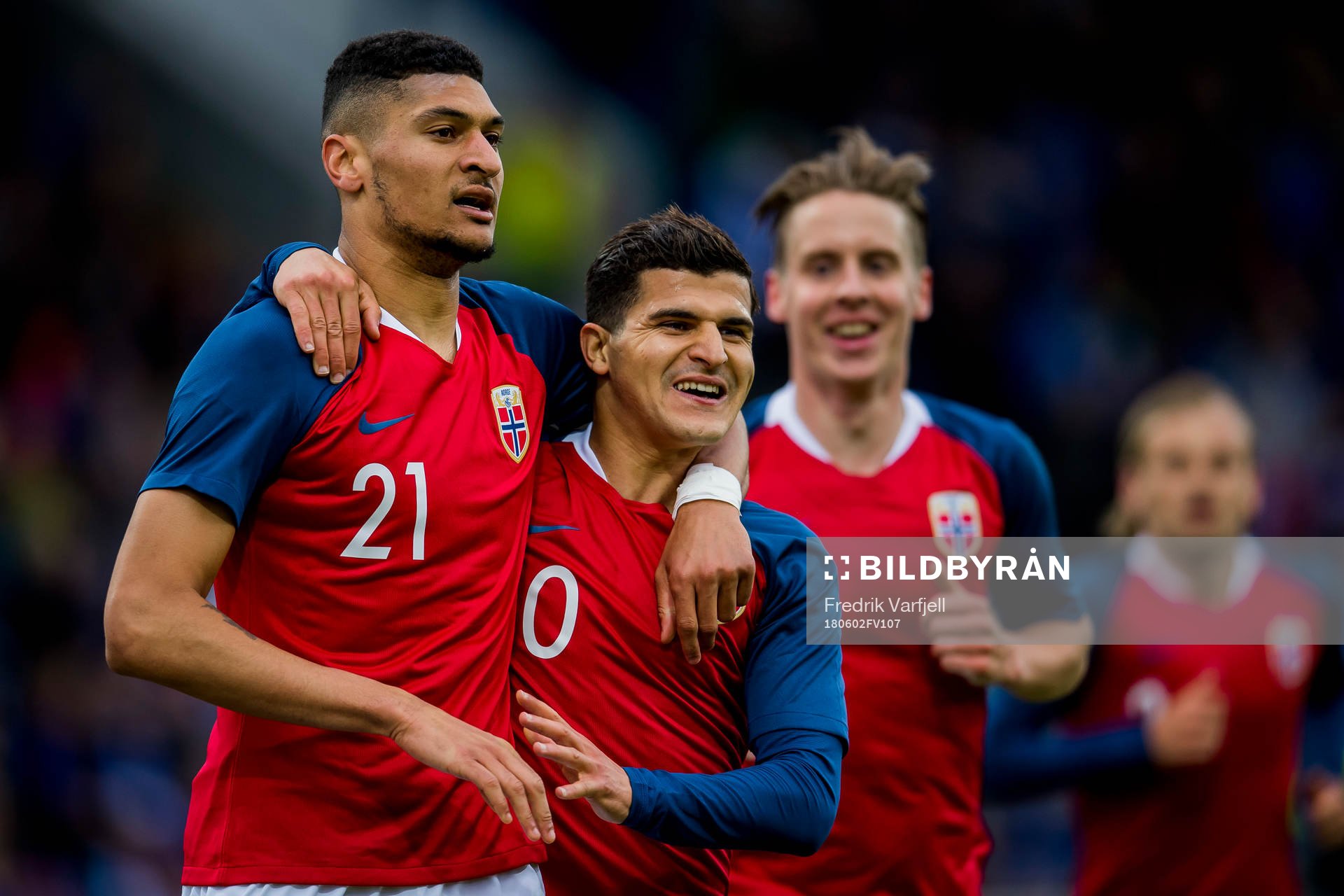 Bjørn Maars Johnsen of Norway celebrates with his
