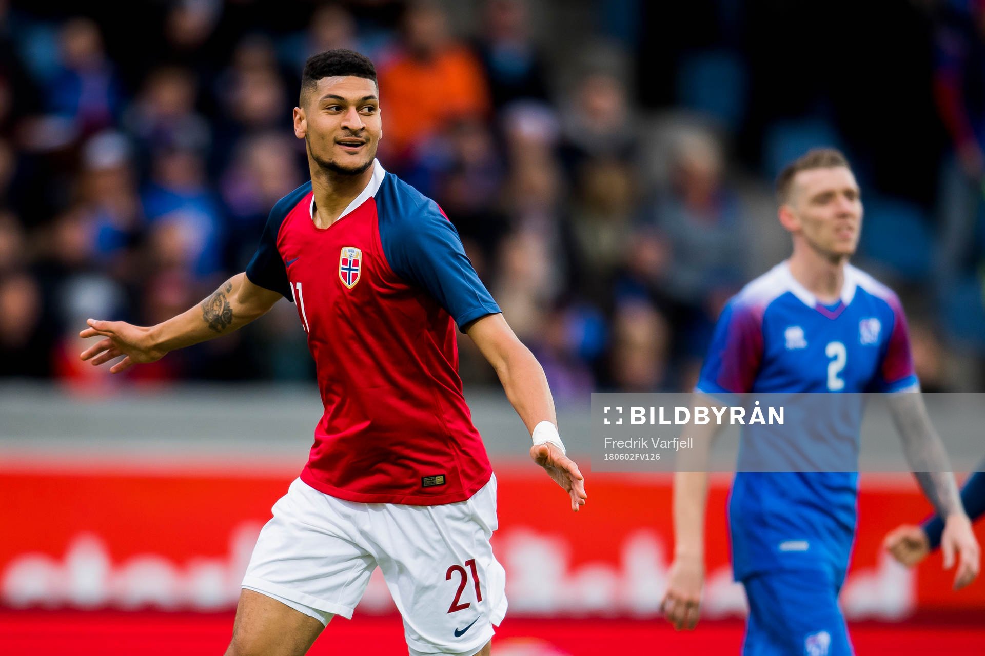 Bjørn Maars Johnsen of Norway celebrates