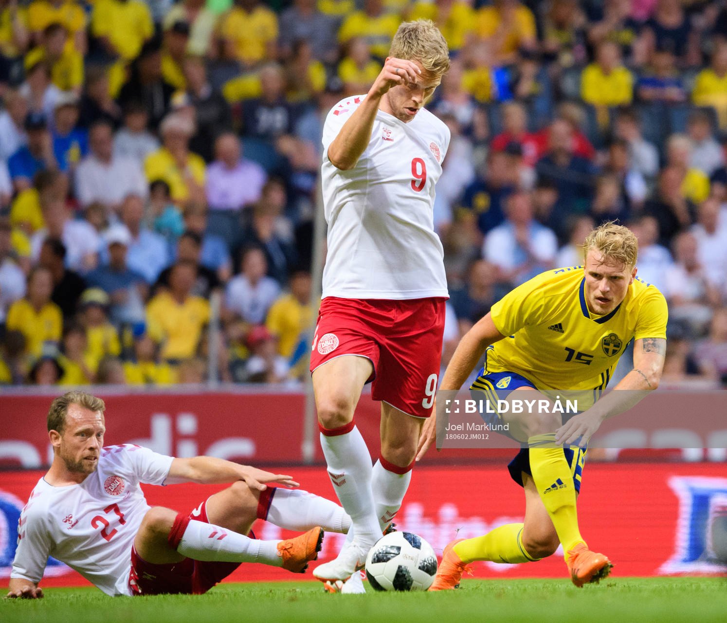 Danmark Michael Krohn-Dehli och Nicolai Jörgensen mot