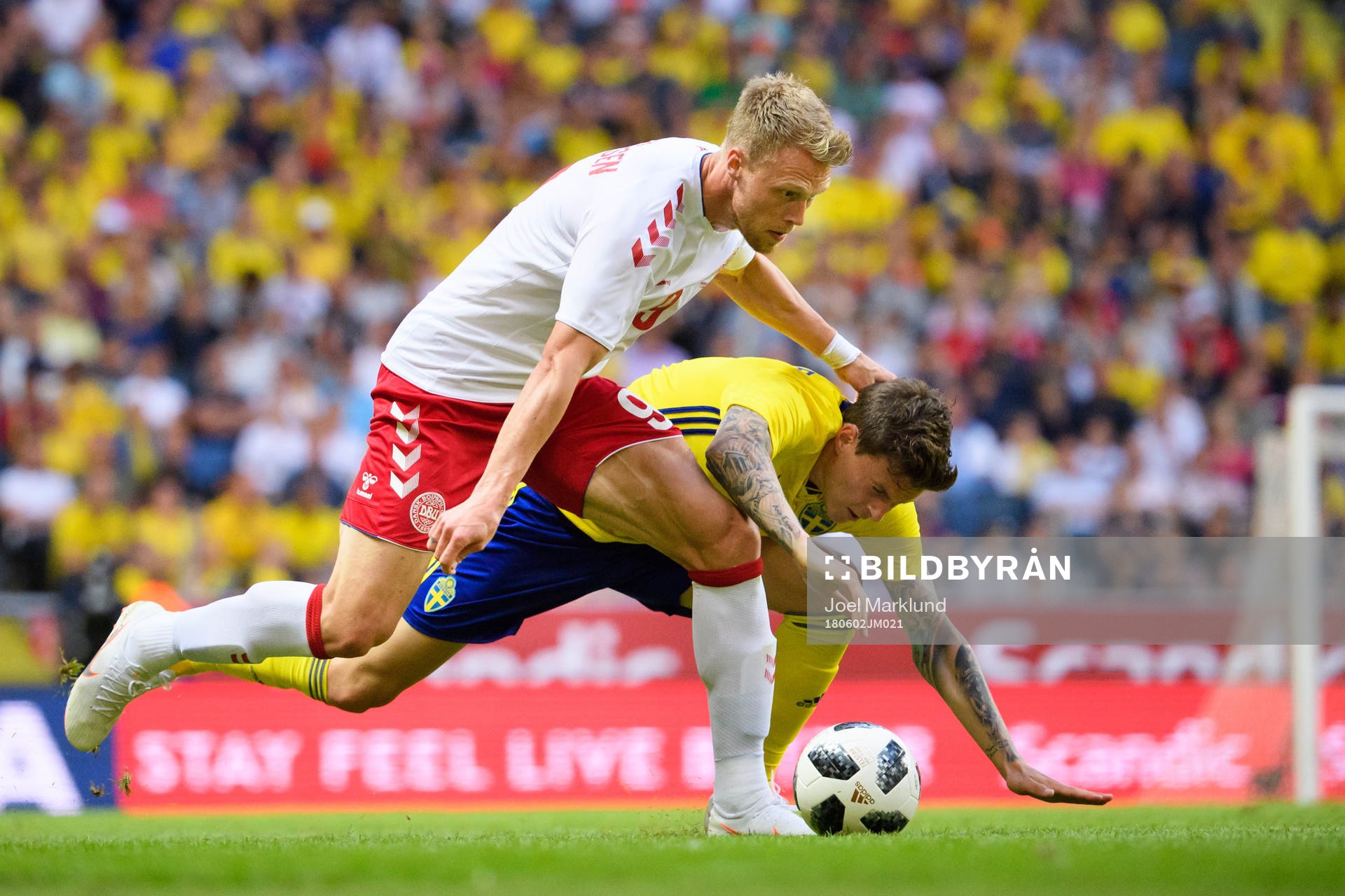 Danmarks Nicolai Jörgensen och Sveriges Victor Nilsson