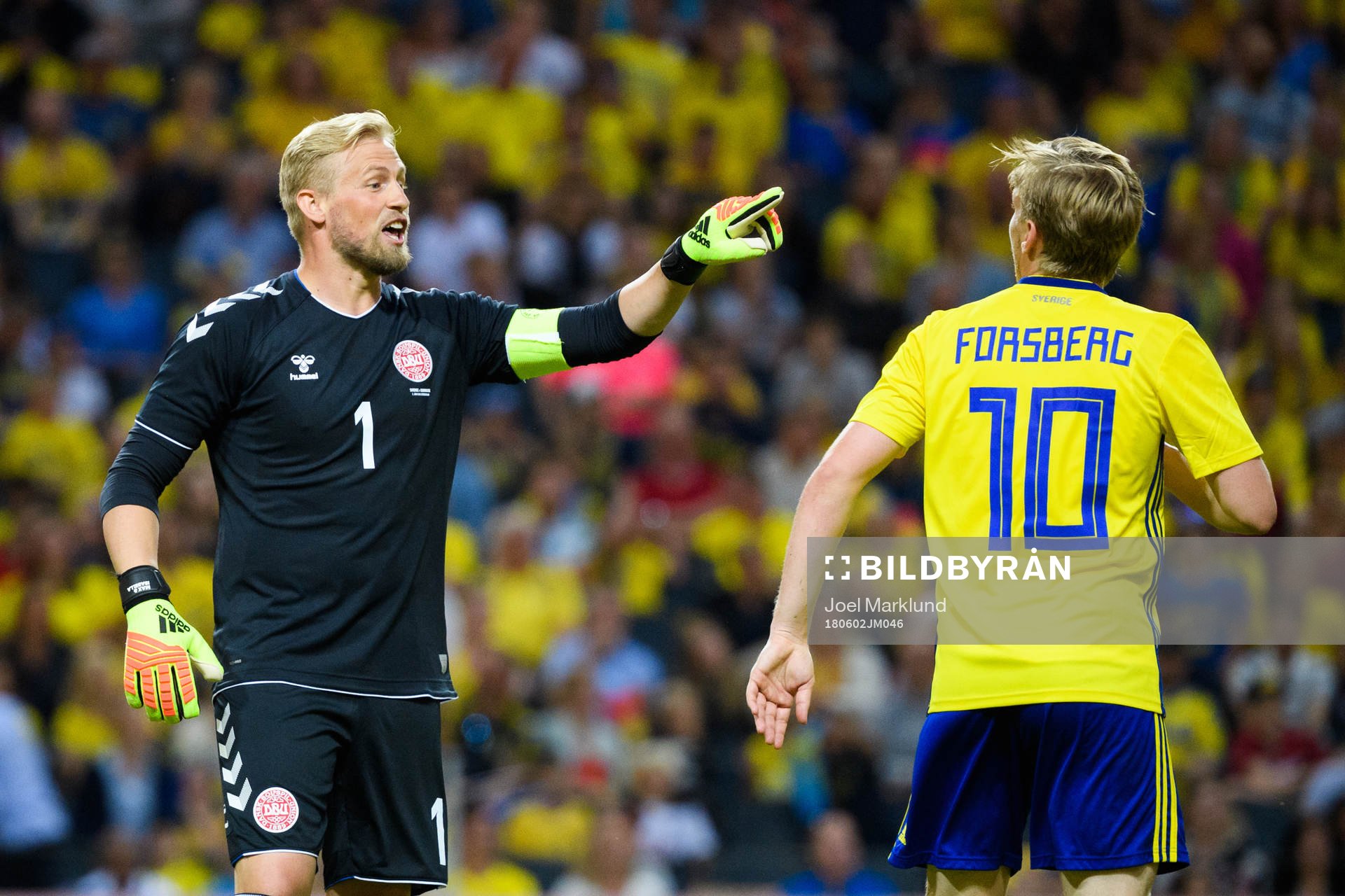Danmarks målvakt Kasper Schmeichel