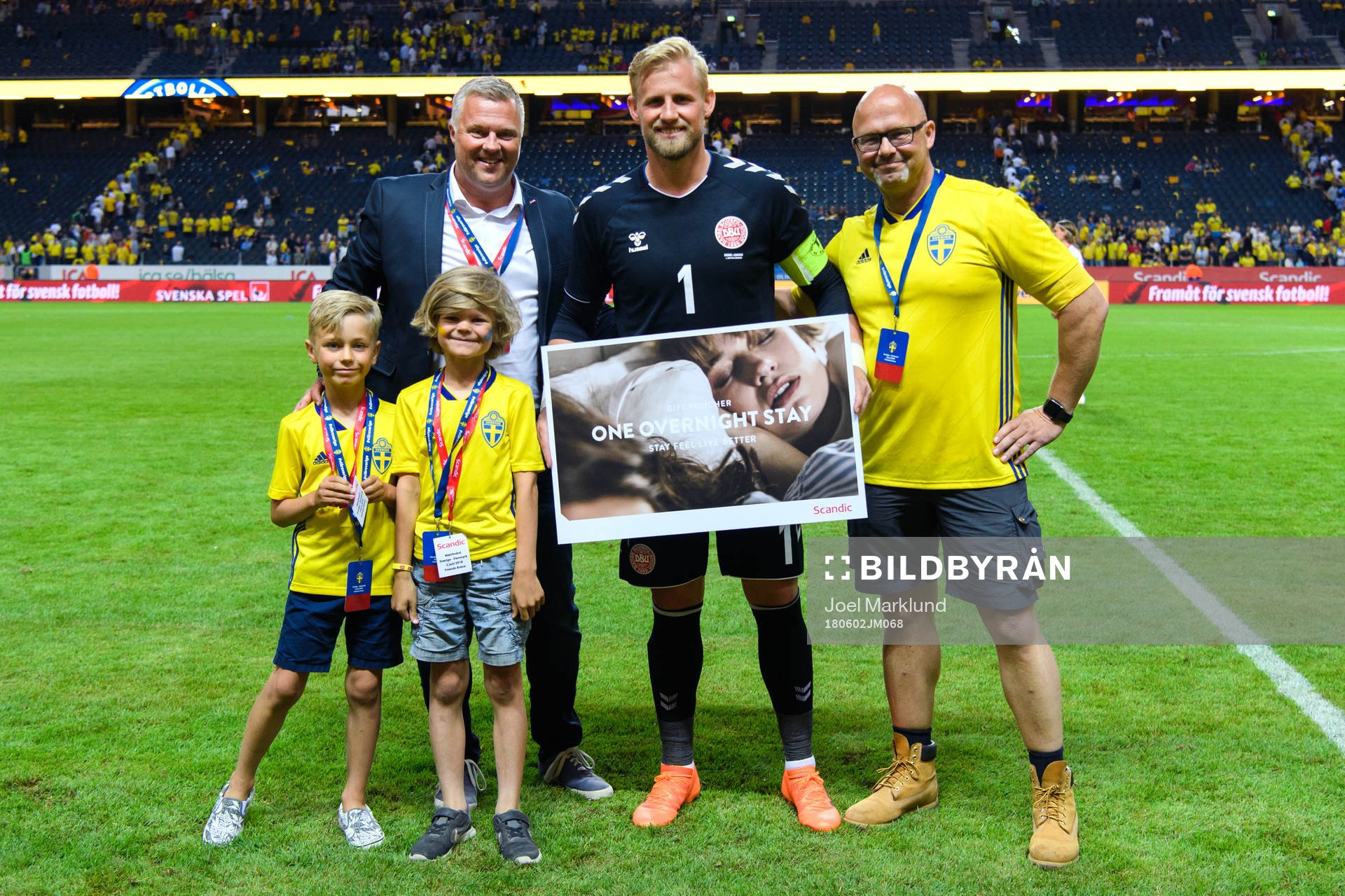 Matchens lirare för Danmark, målvakt Kasper Schmeichel