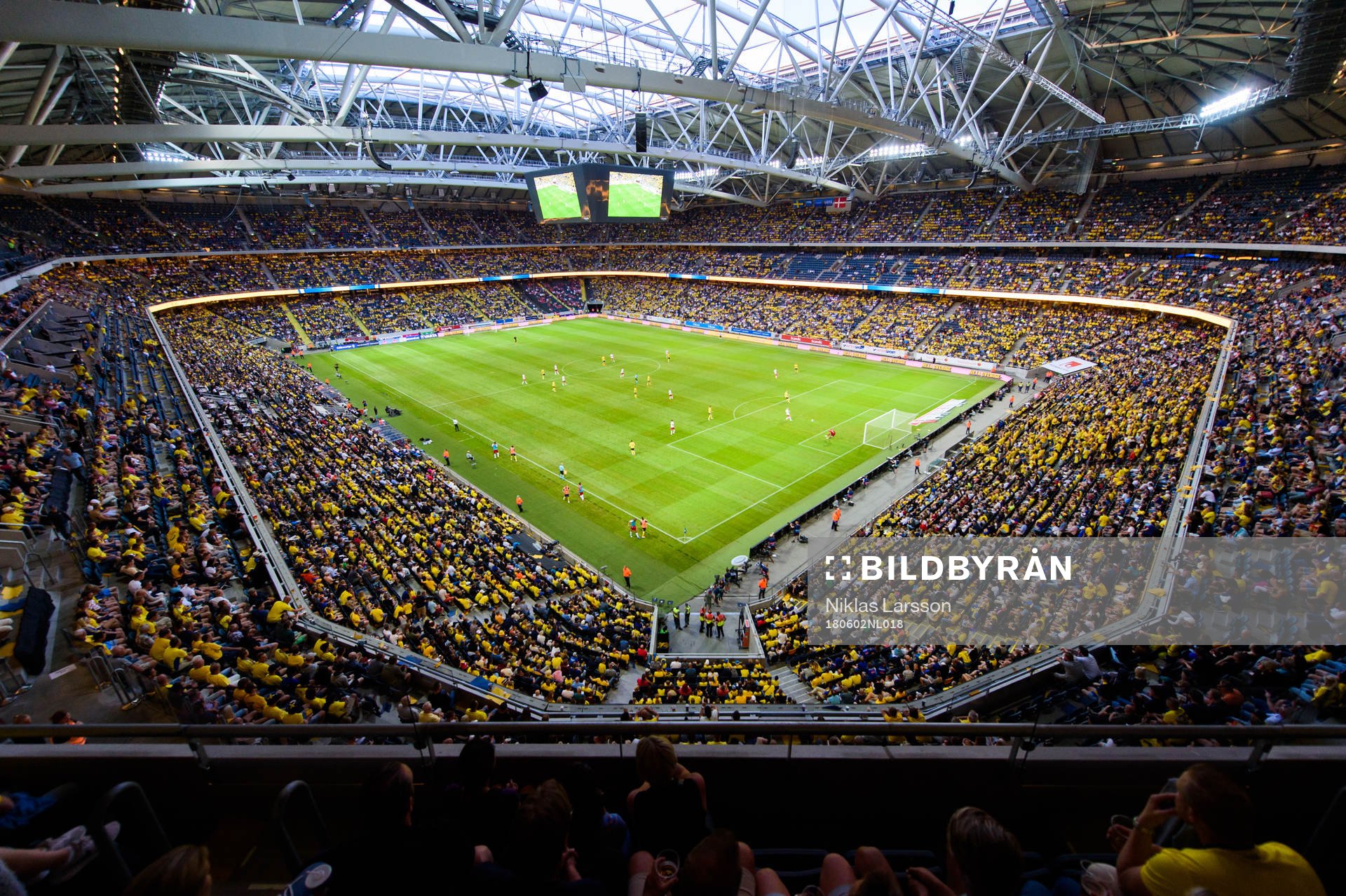 Vy över Friends Arena