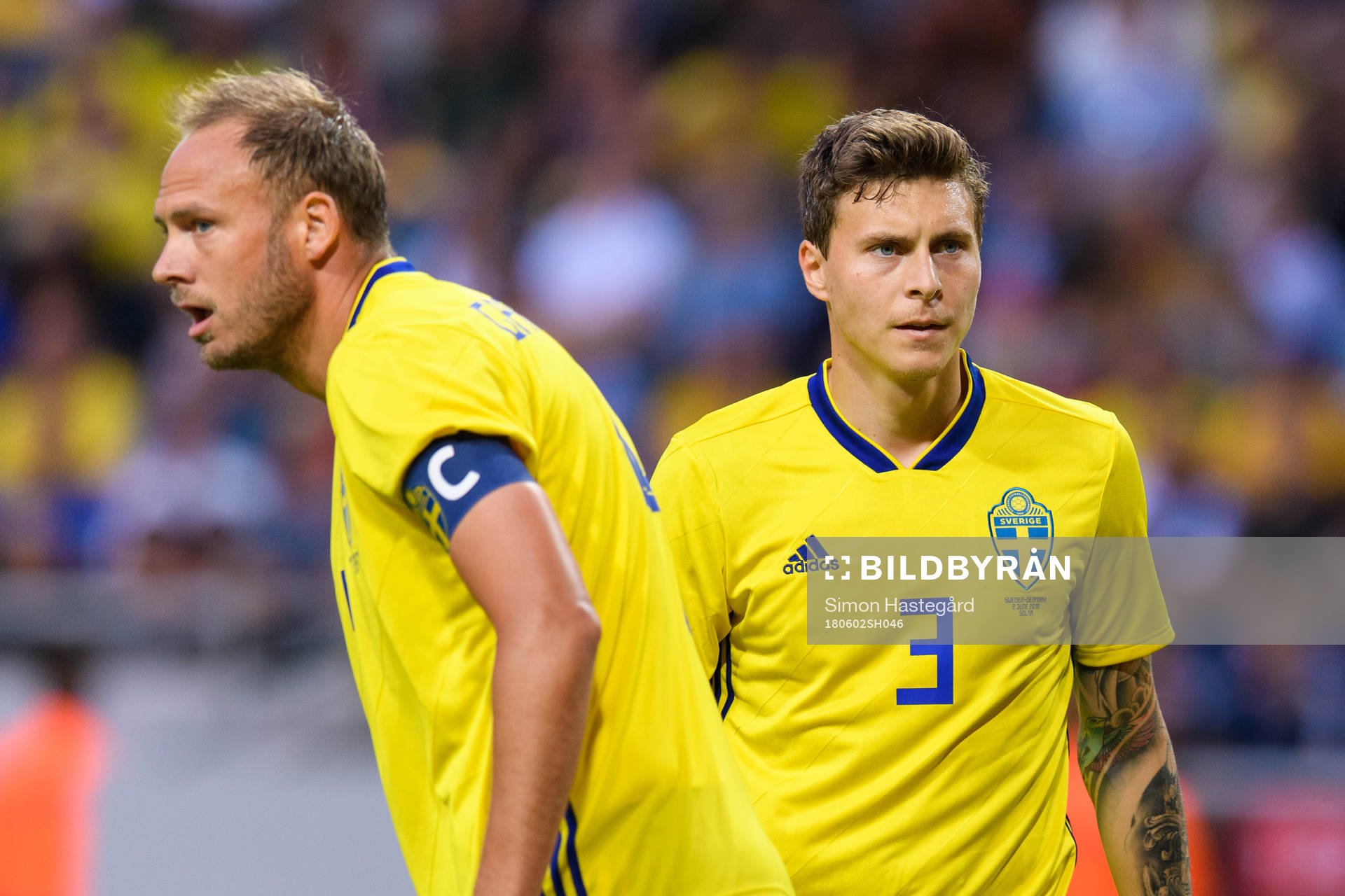 Sveriges Andreas Granqvist och Victor Nilsson Lindelöf