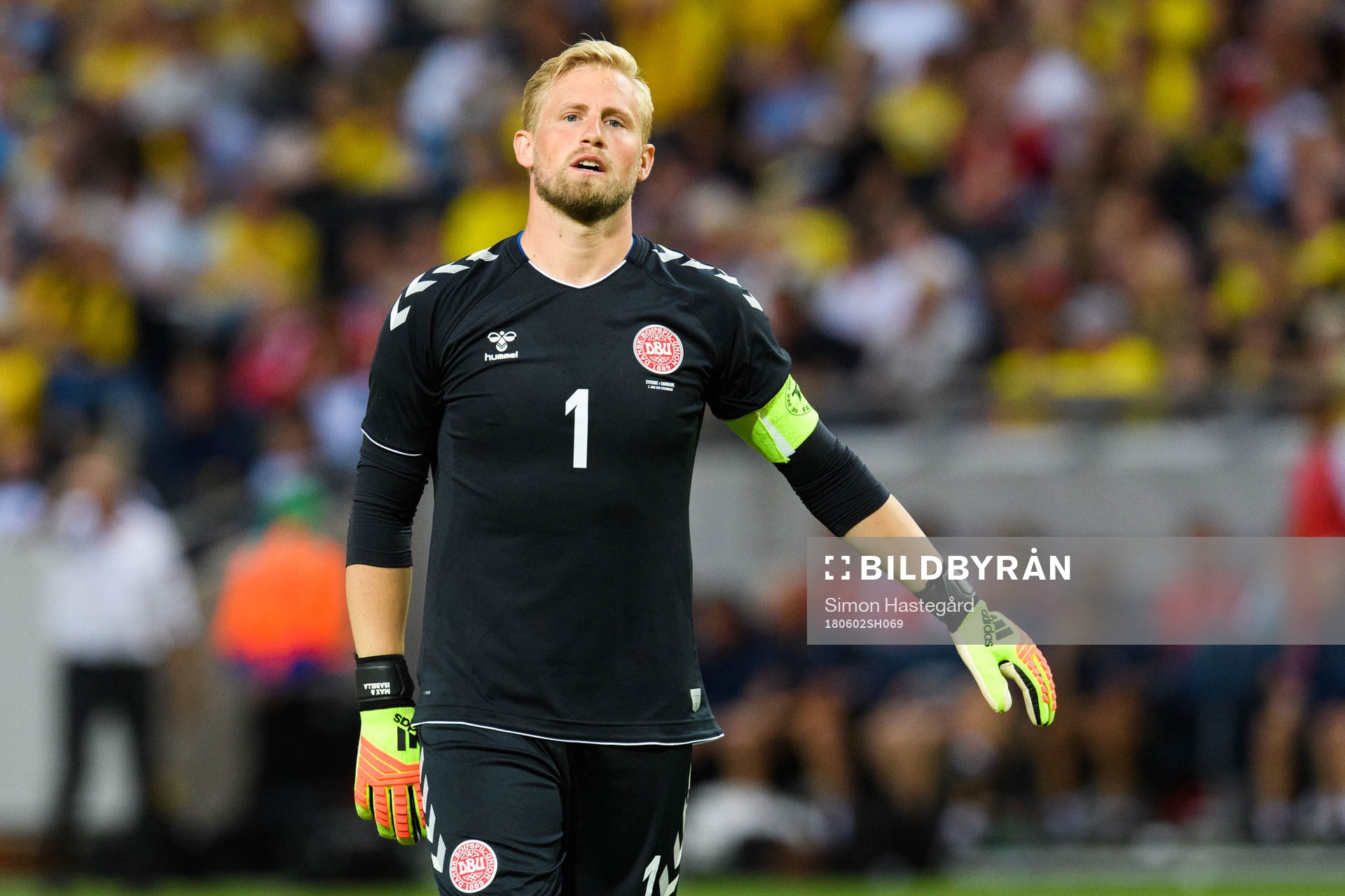 Danmarks målvakt Kasper Schmeichel