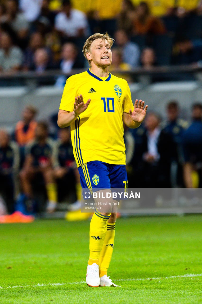 Sveriges Emil Forsberg deppar