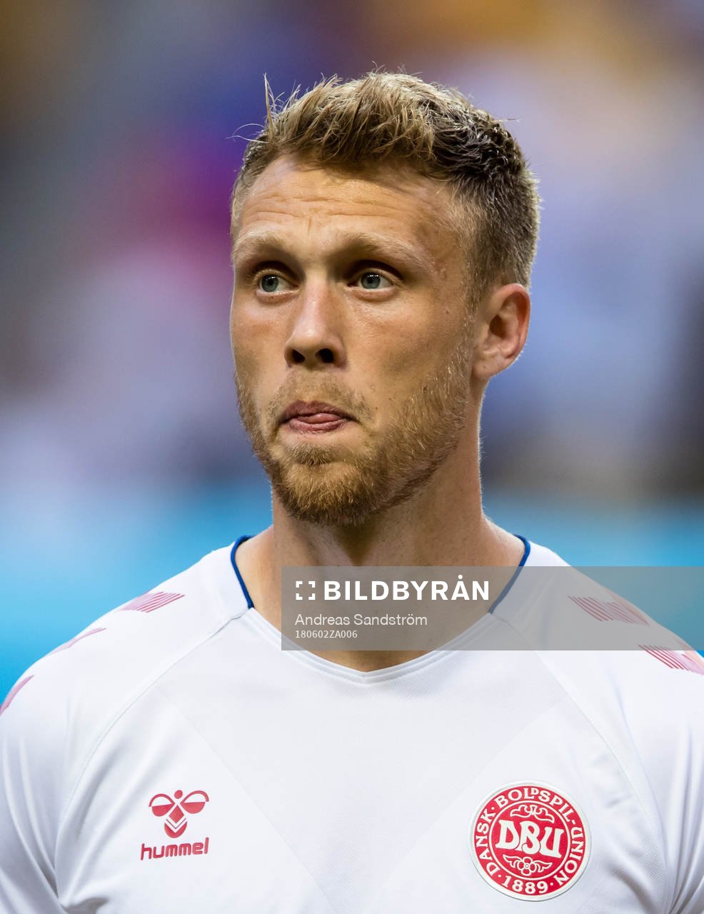 Danmarks Nicolai Jörgensen före träningslandskampen i