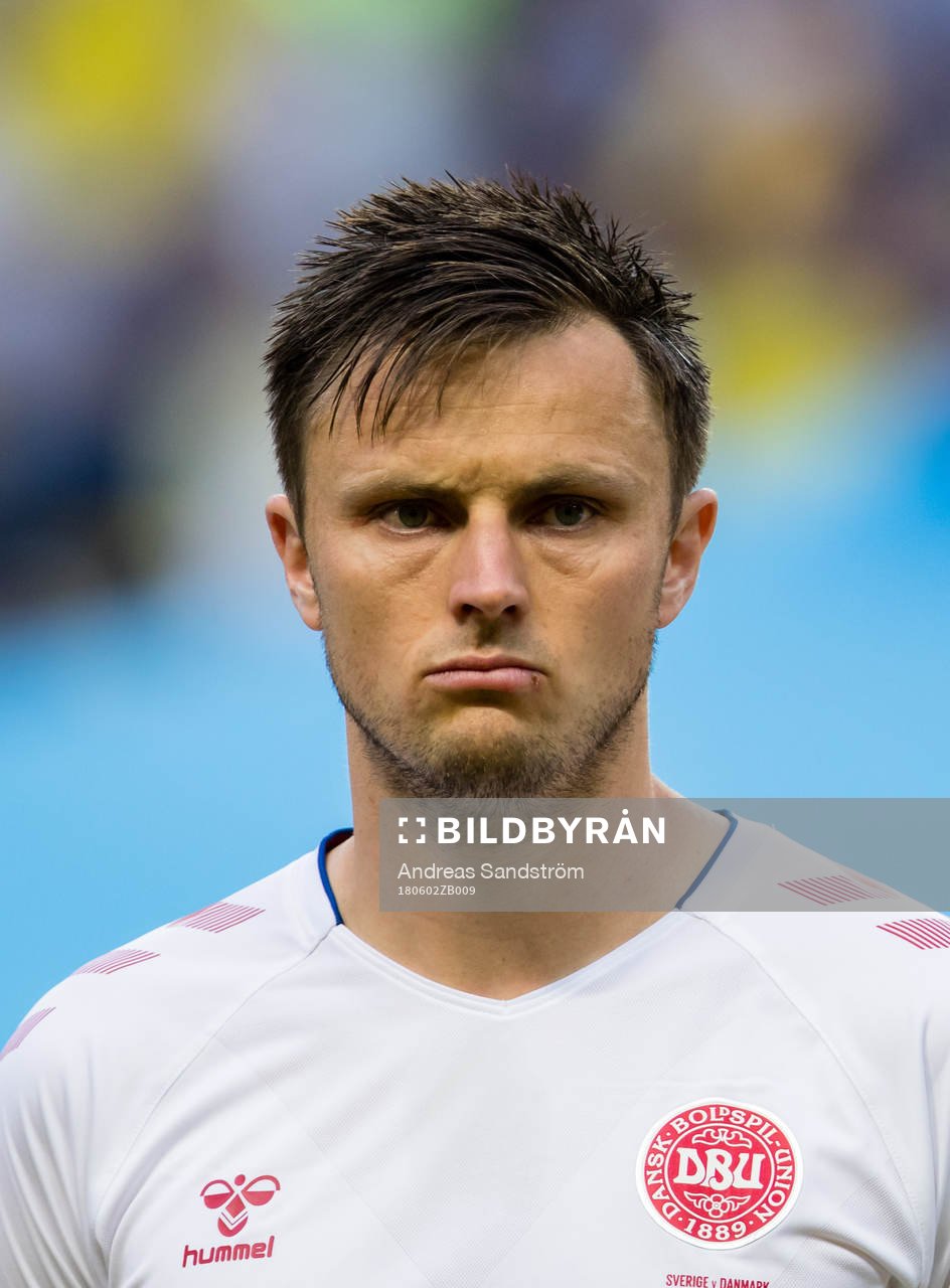 Danmarks William Kvist före träningslandskampen i fotboll