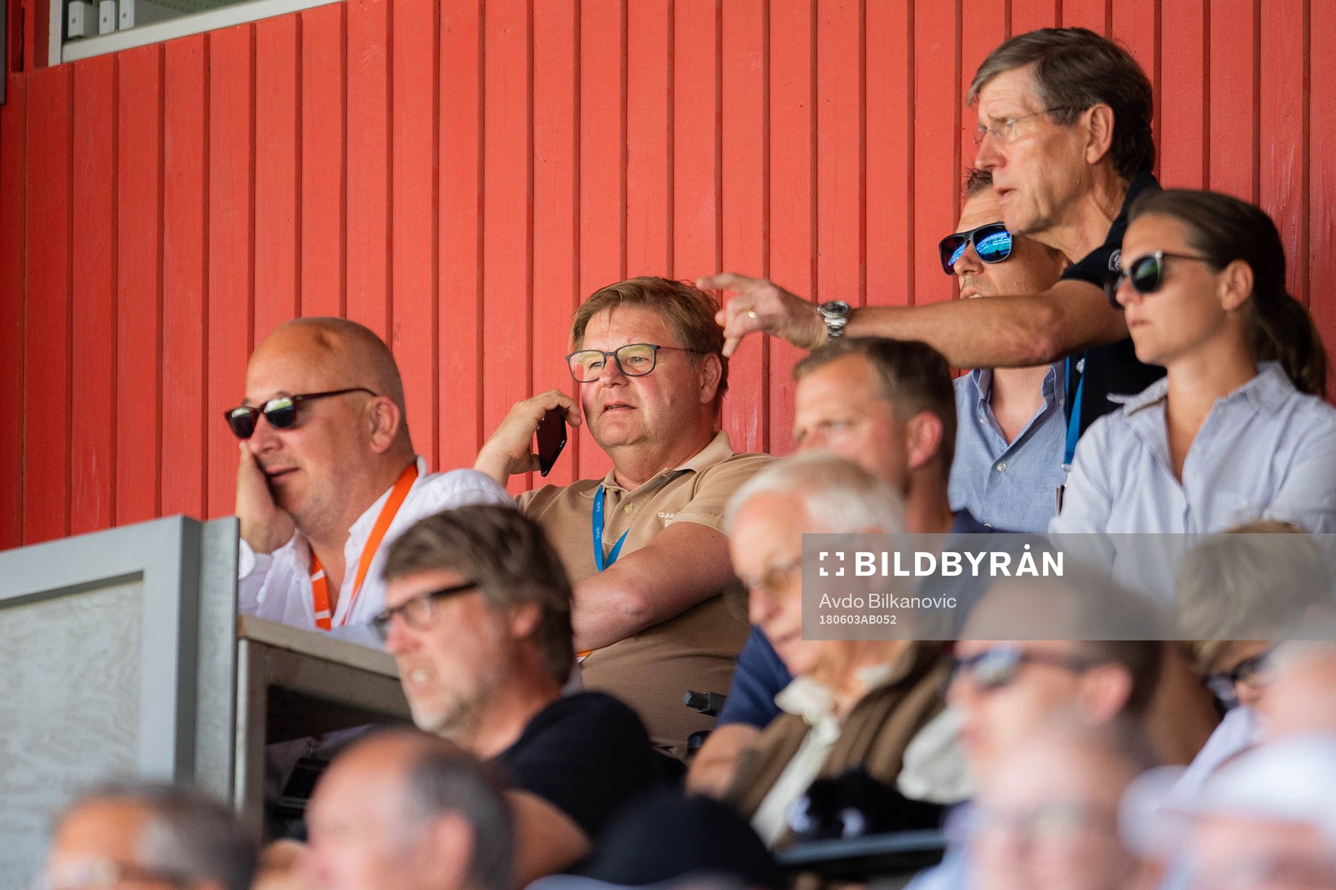 Landskronas sportchef Peter Swärdh på läktare