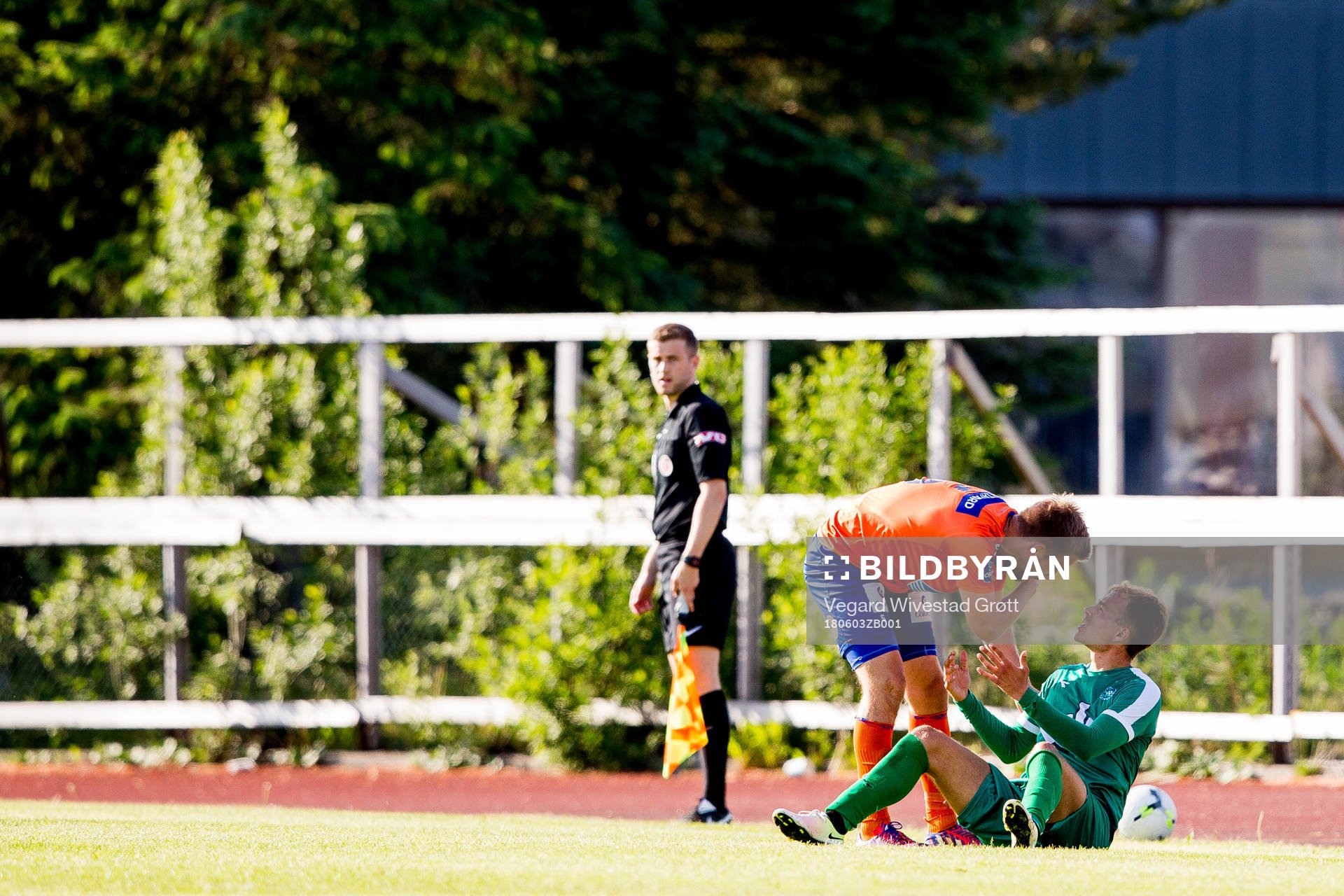 Oddbjørn Lie of Aalesund and Kristoffer Nesse Stephensen